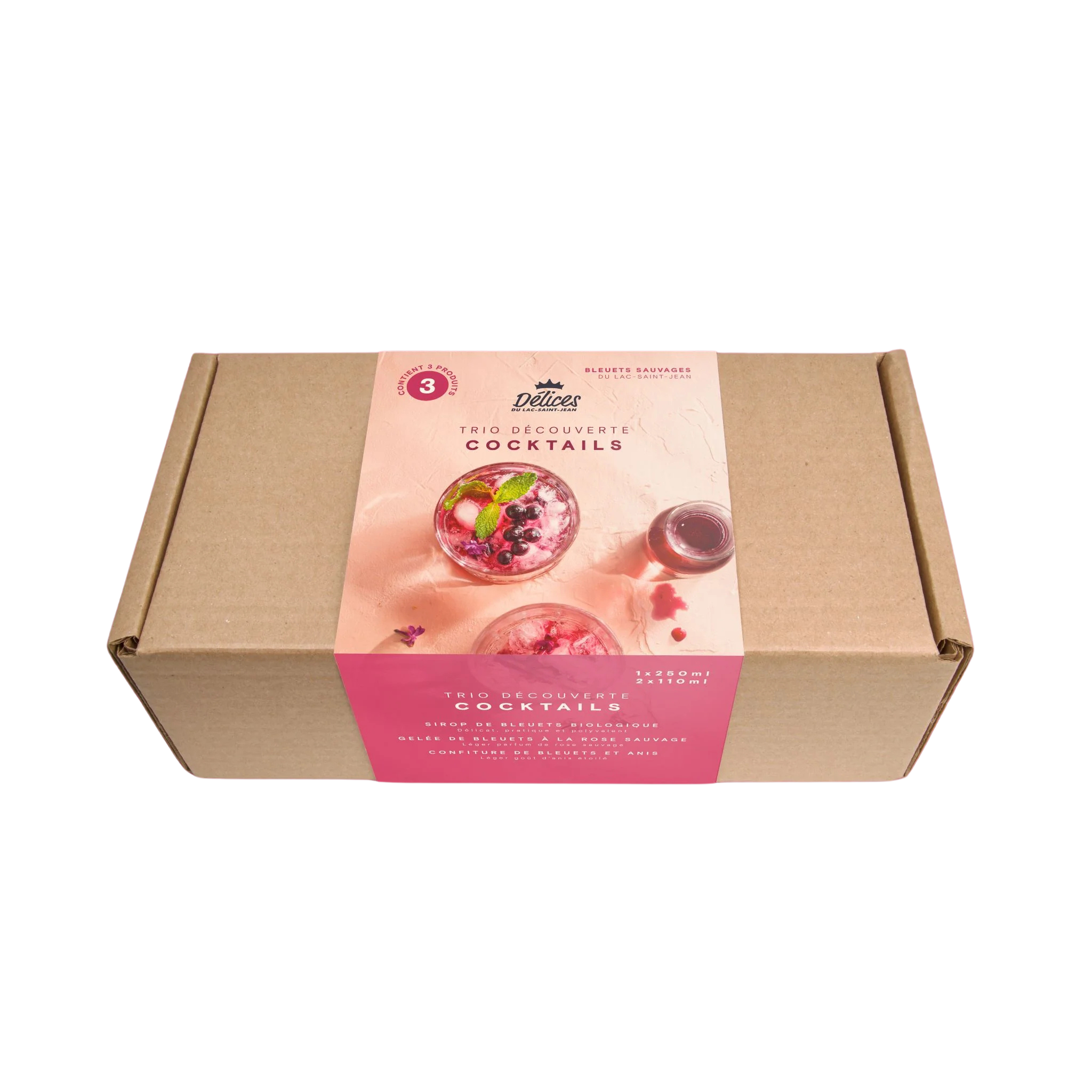 Trio découverte Cocktails - Délices du Lac-Saint-Jean