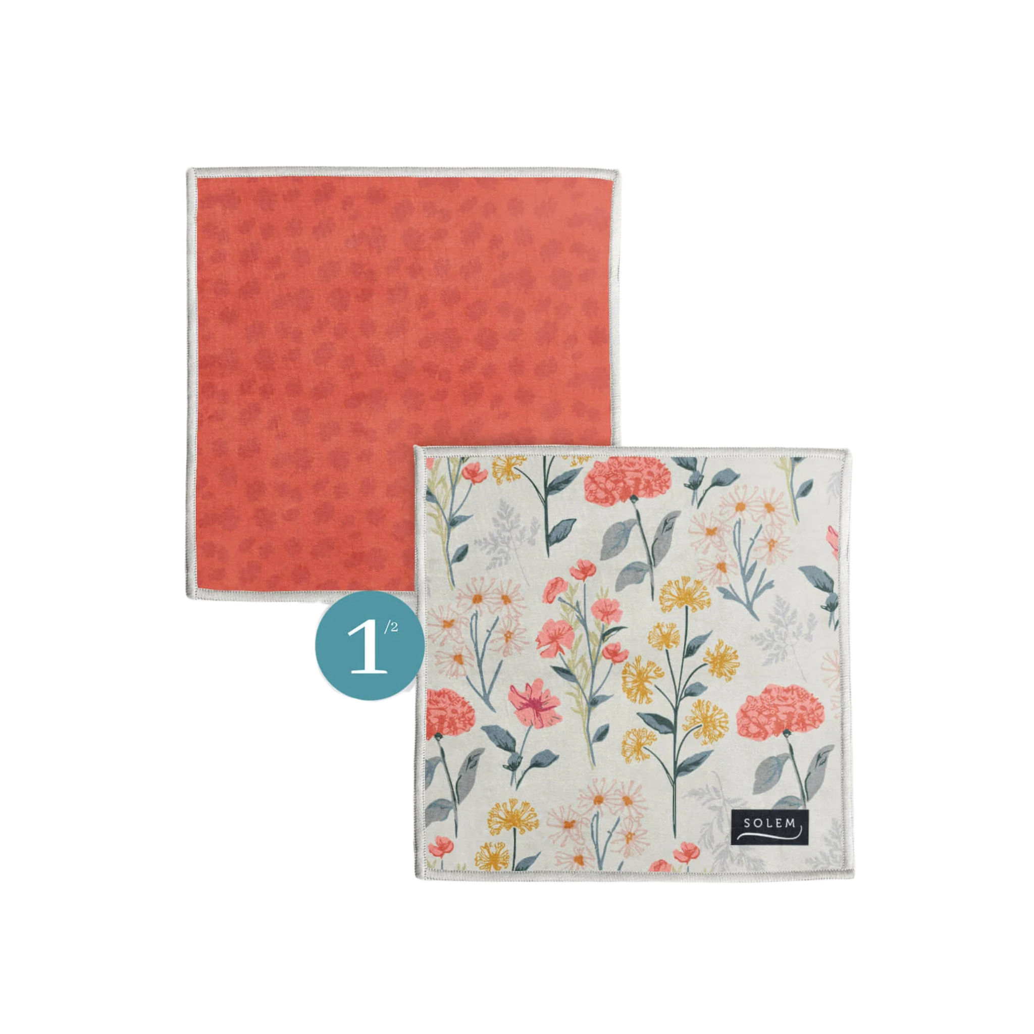 Ensemble de 2 lingettes à lunettes Harmonie Florale - Solem