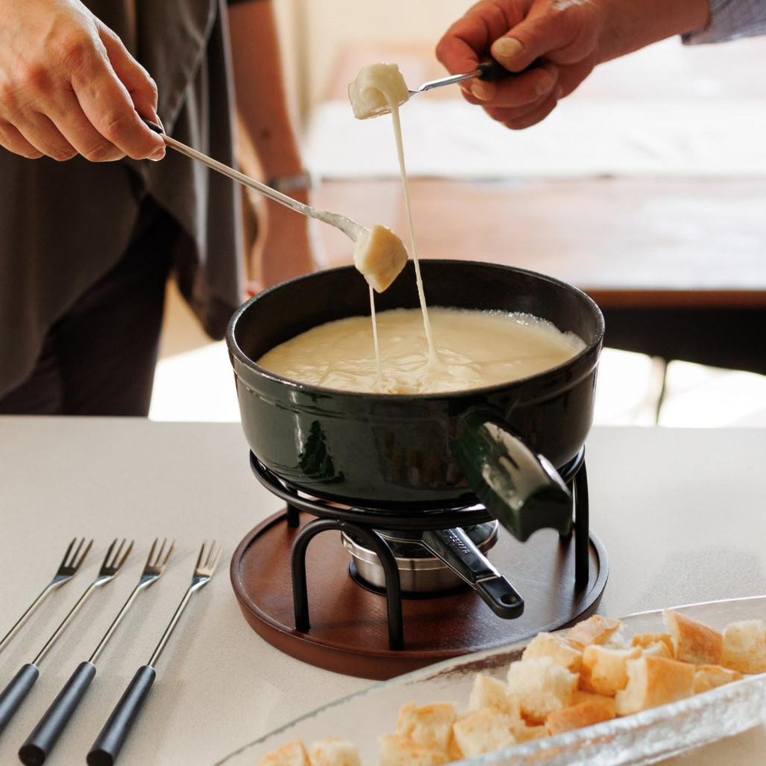 ensemble fondue Swissmar avec fourchettes inox
