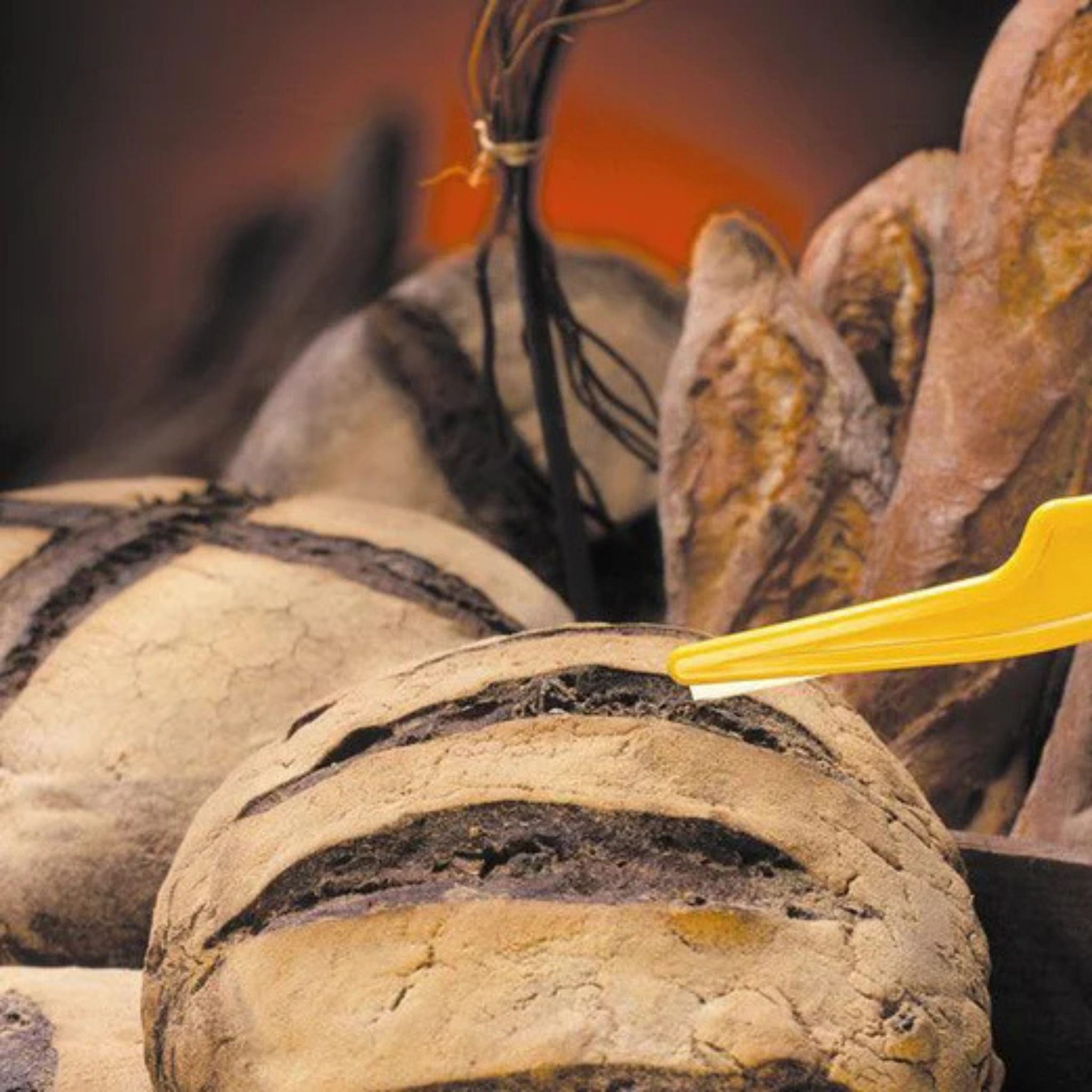 détail lame à grigner pour pain en acier inoxydable