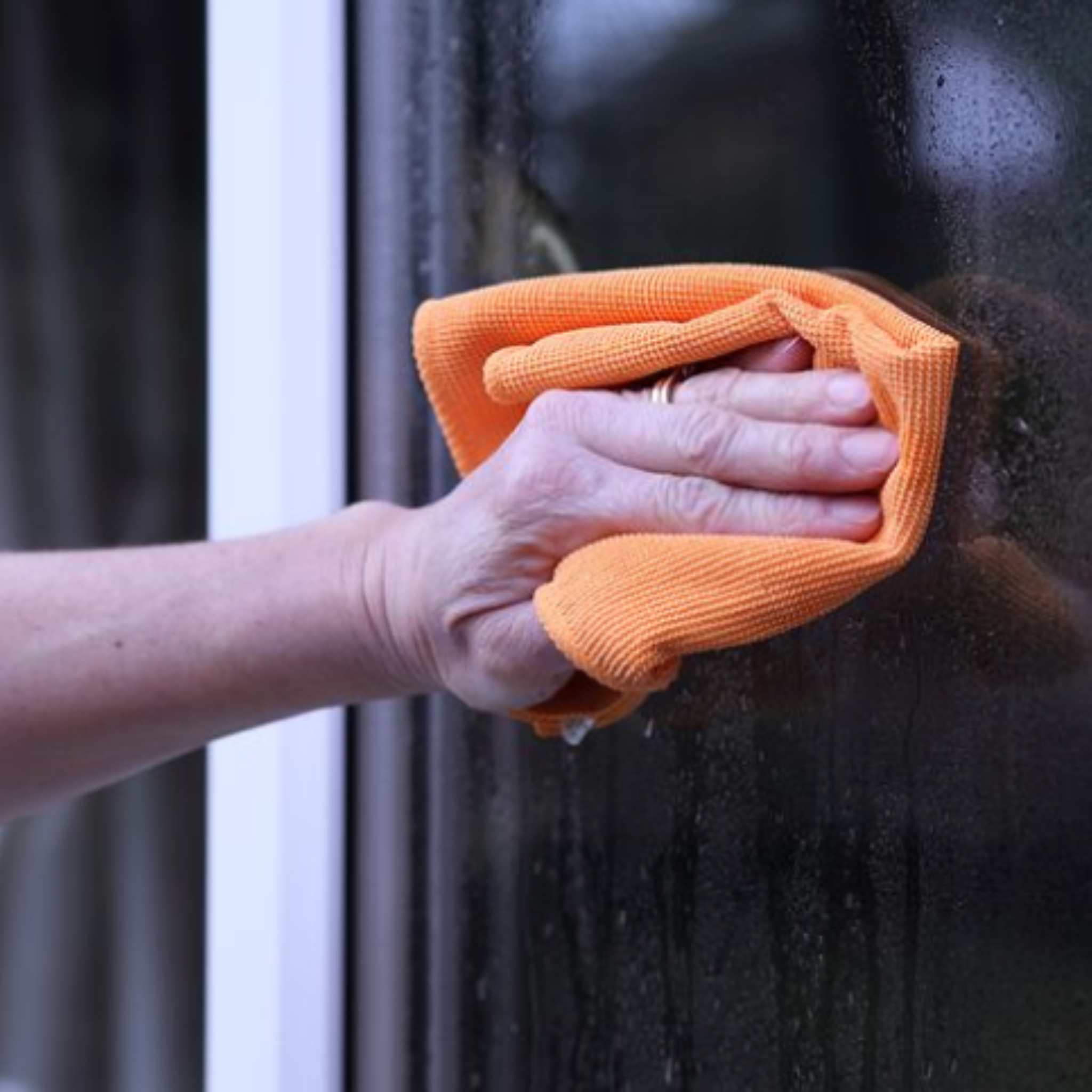 Lingette de nettoyage orange 35x30cm