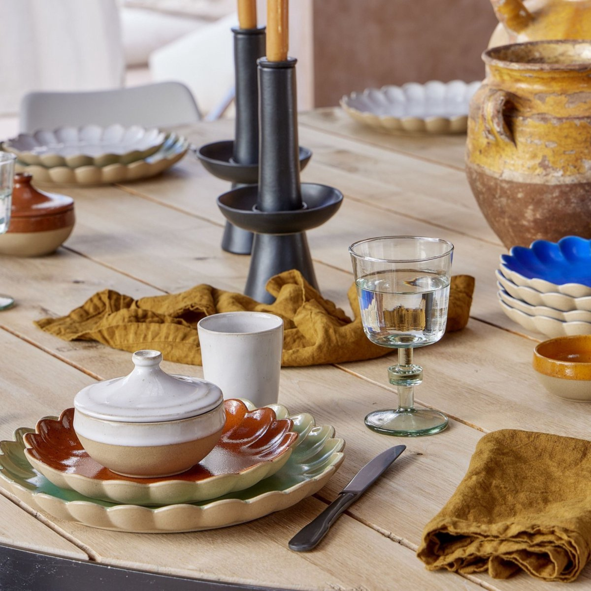 Bol avec couvercle Marrakesh Sable Blanc - Costa Nova