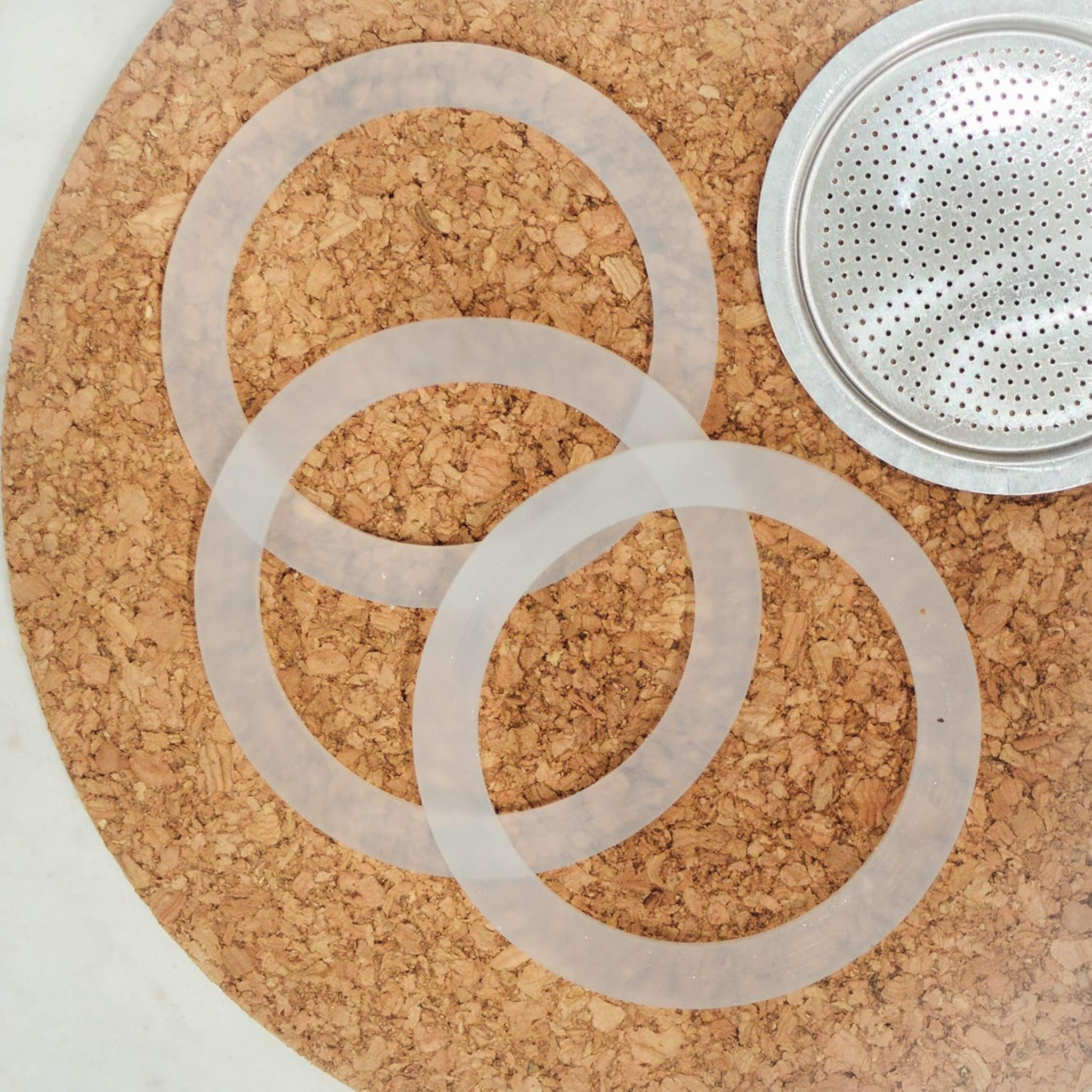 Ensemble de 3 joints et filtre pour cafetière à espresso Moka Milano 3 tasses - Grosche