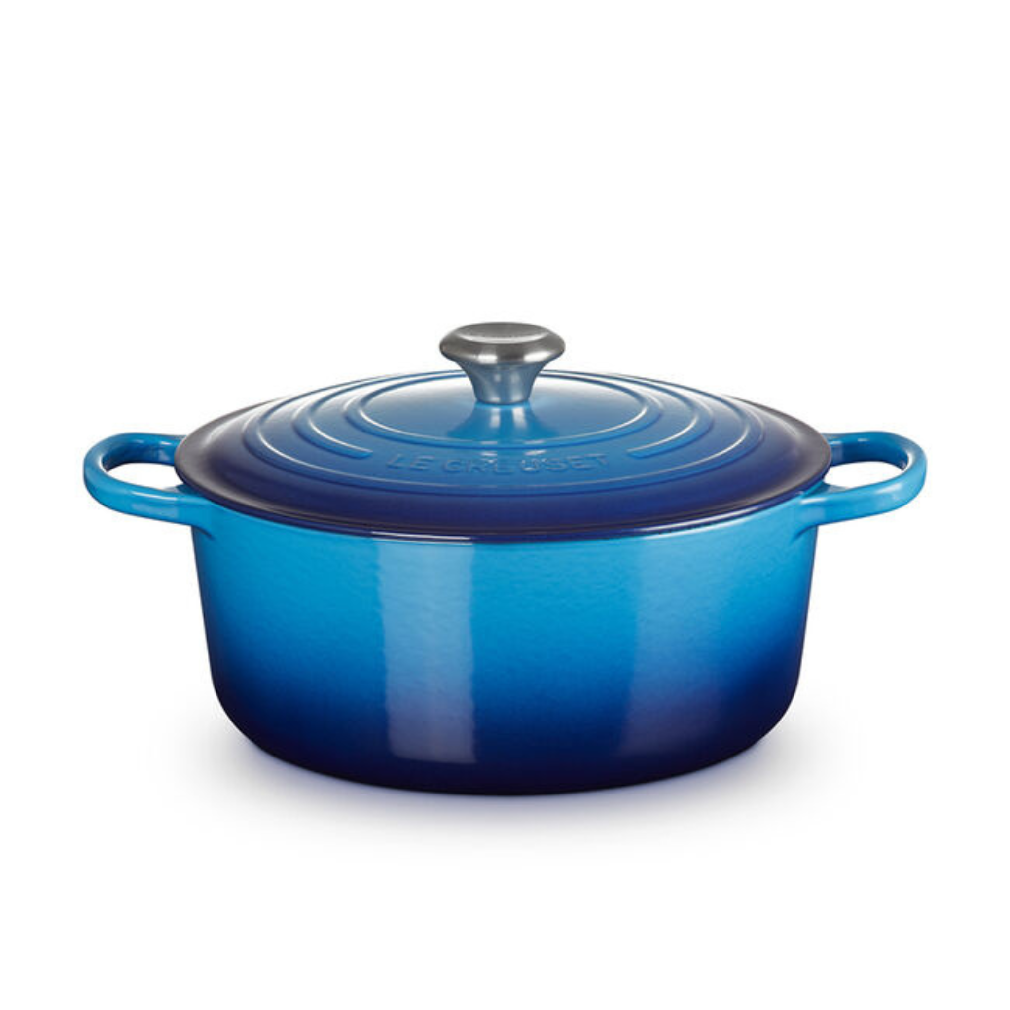 Le Creuset 6.7L Cornflower Enameled Cast Iron Round Casserole Dish