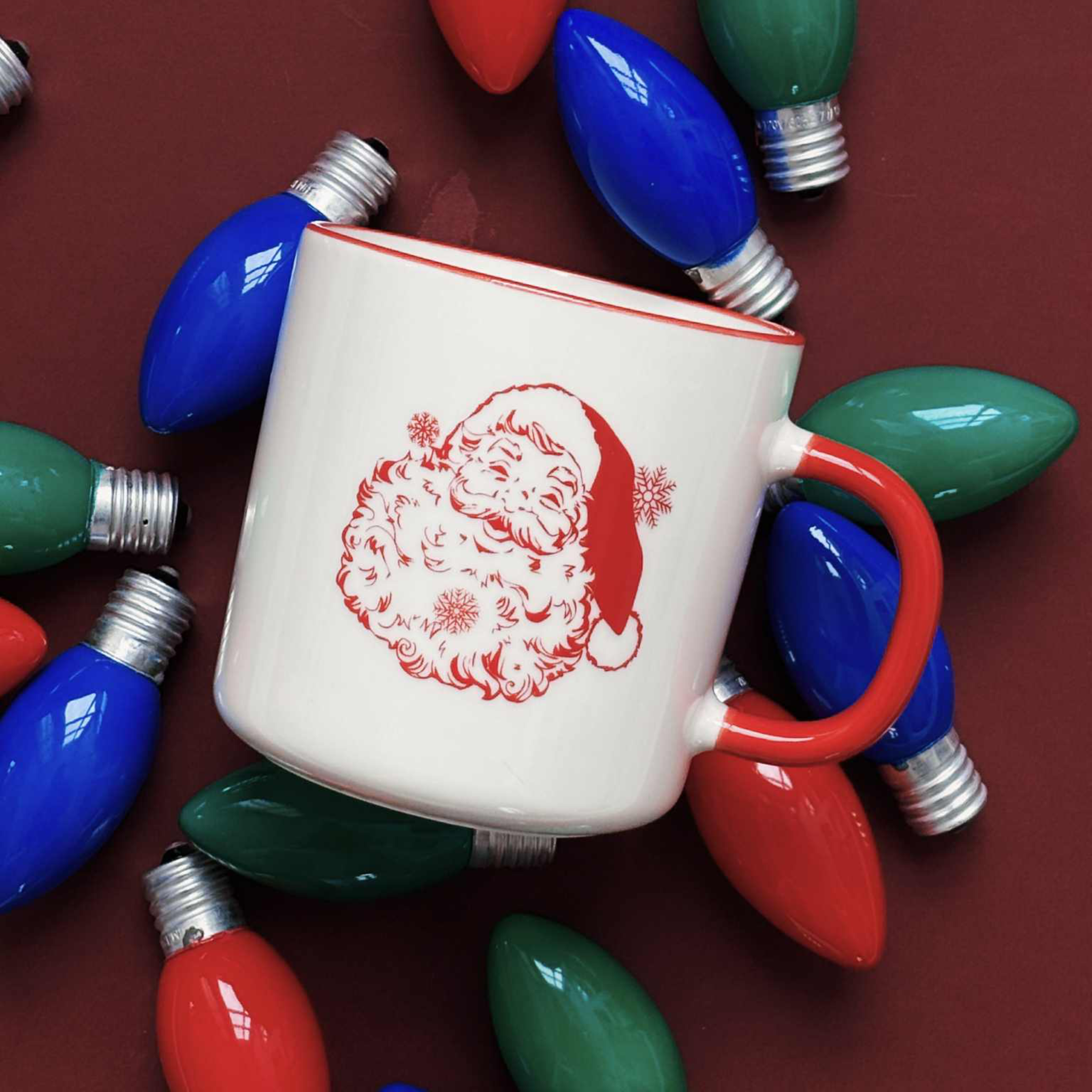 Tasse vintage de père Noël 414 ml