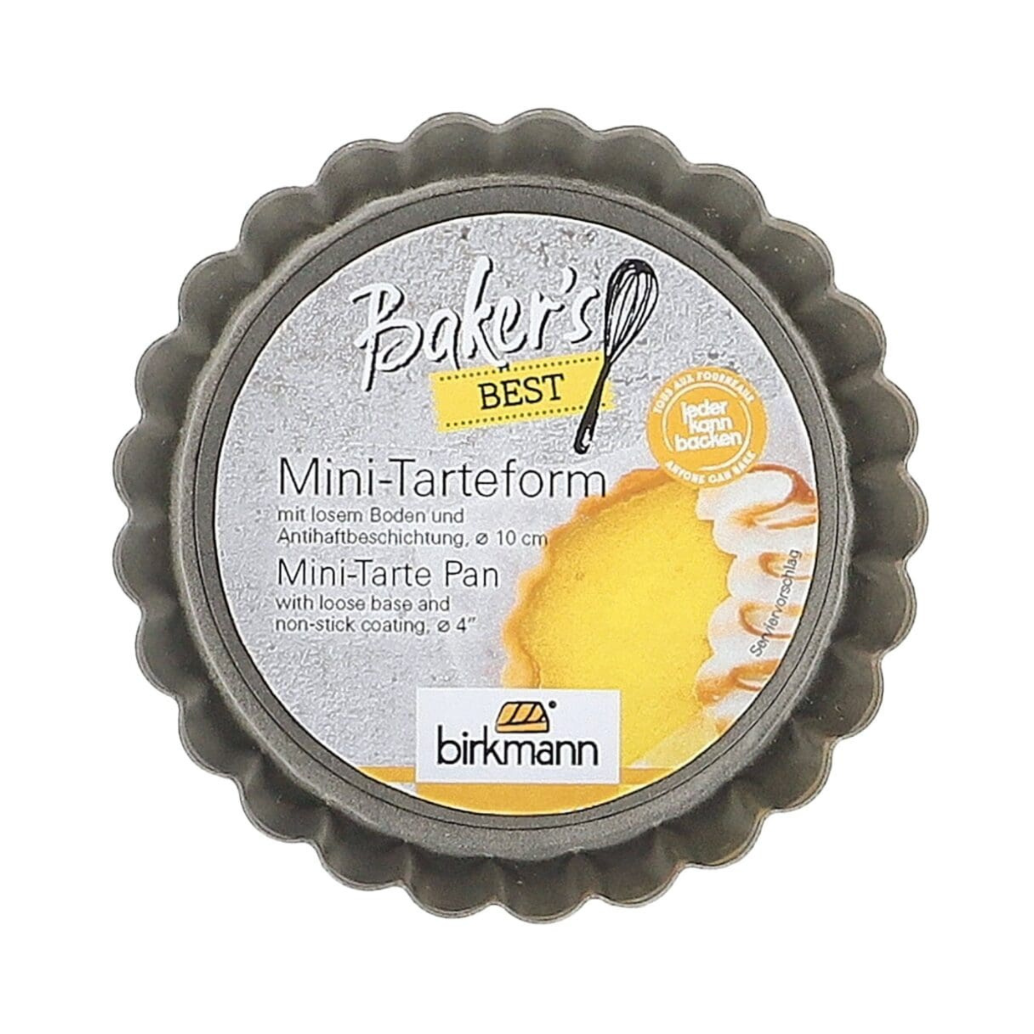 Moule à tartelette avec fond amovible 4" - Baker's Best