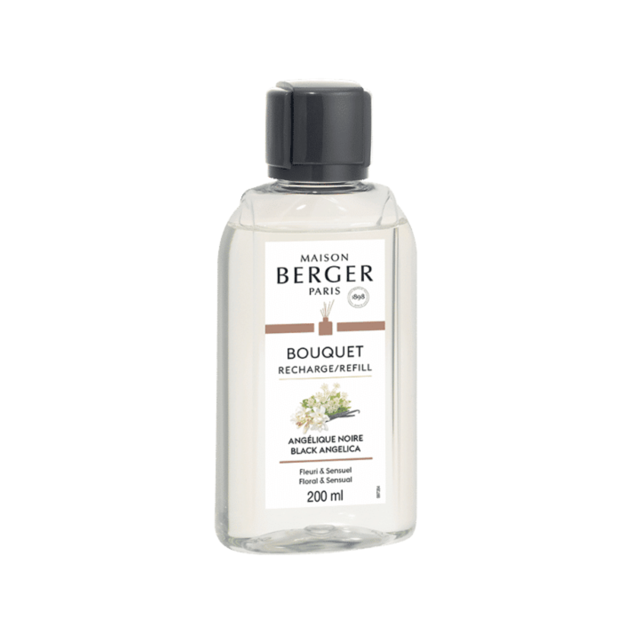 Recharge pour diffuseur Angélique Noire 200ml - Maison Berger