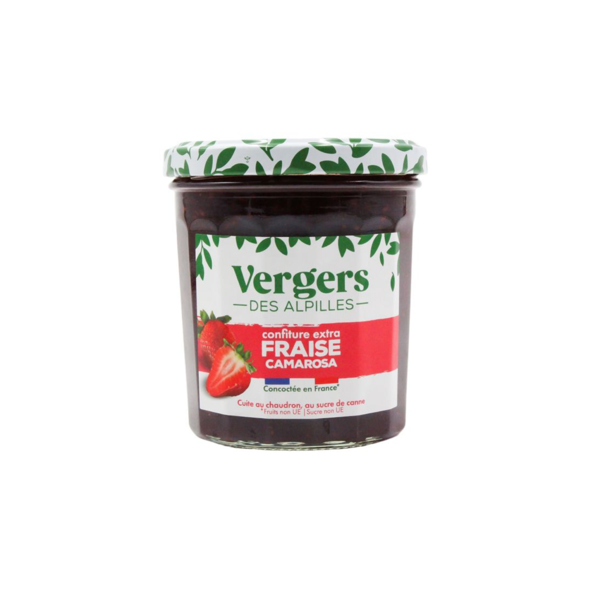 Confiture extra aux fraises camarosa 370g