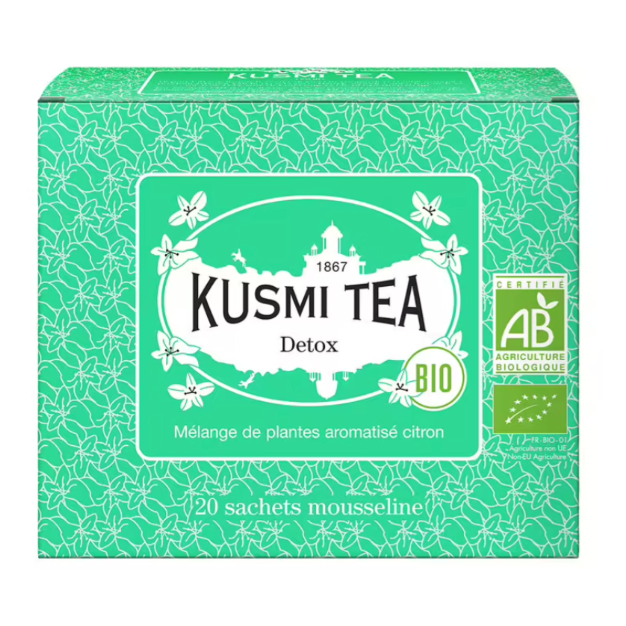 Ensemble de 20 sachets de thé Détox - Kusmi Tea