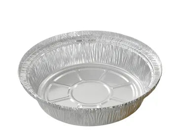 Set of 10 7-inch round aluminum containers - Stobia