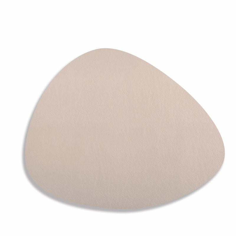 Napperon en forme de pierre en cuir Gris