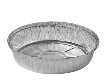 Set of 10 8-inch round aluminum containers - Stobia