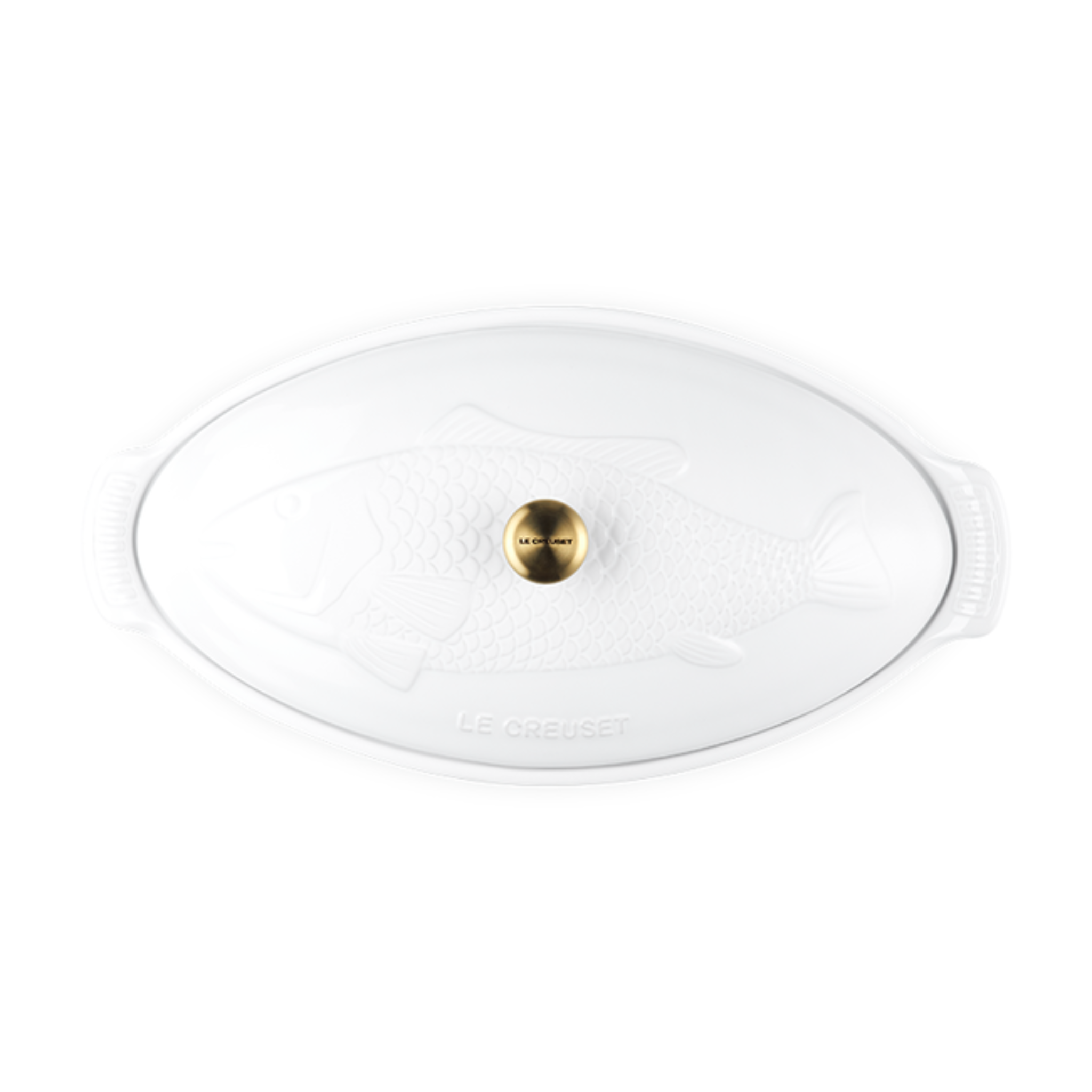 Le Creuset 1.6L White Ceramic Fish Dish