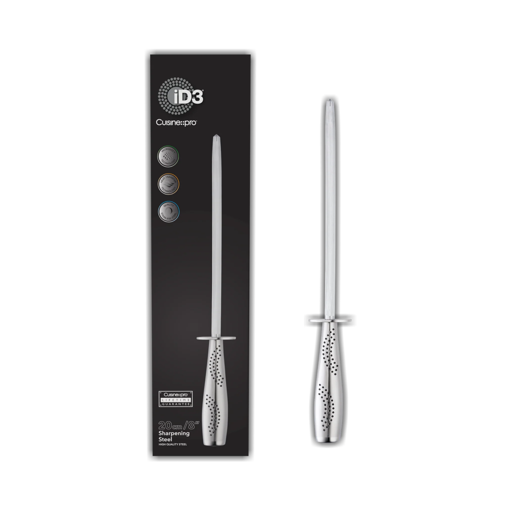 Fusil d’affûtage acier inoxydable iD3® – Cuisine::pro®