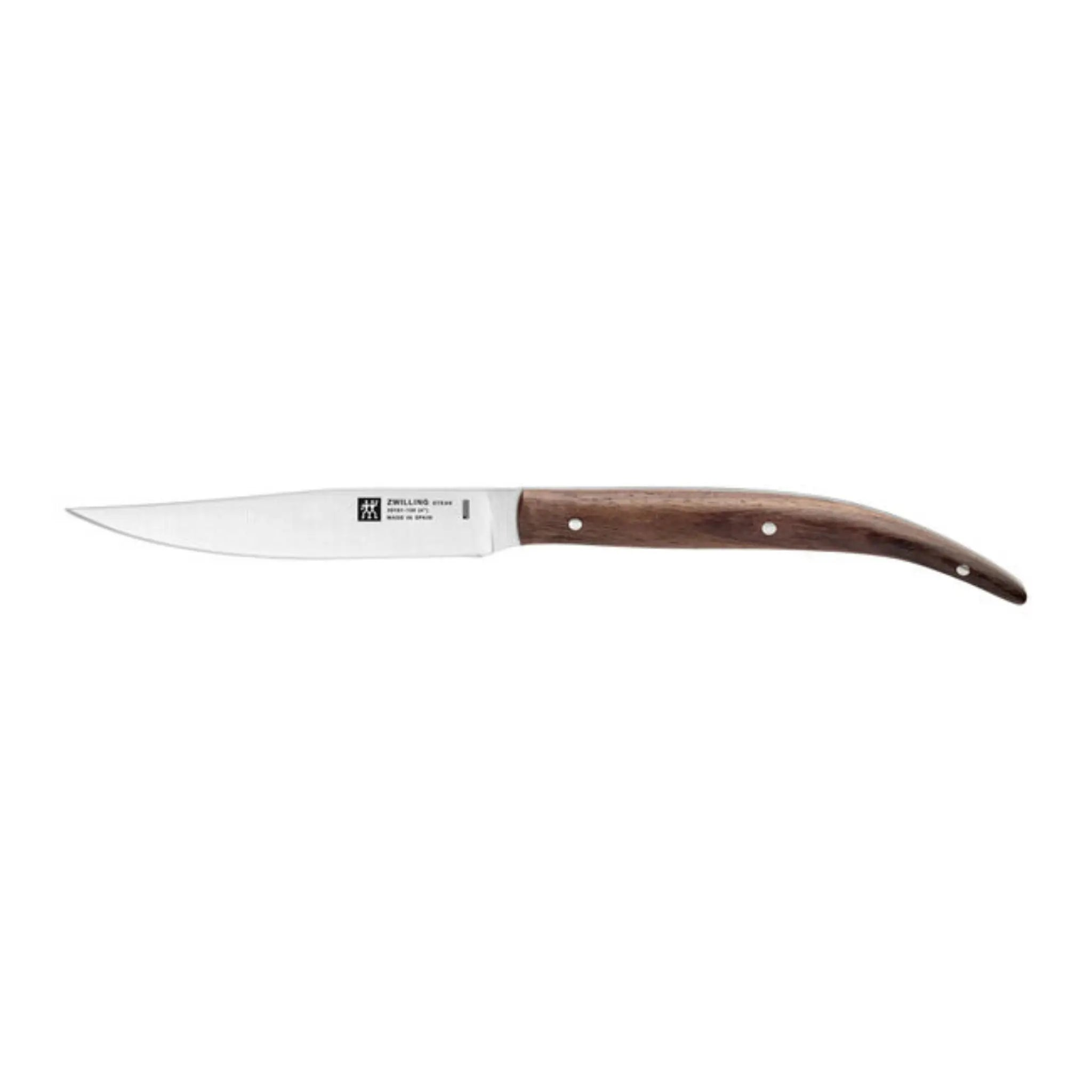 Ensemble de 4 couteaux à steak Toro ZWILLING en acier NITRIUM avec manches variés et coffret en bois élégant