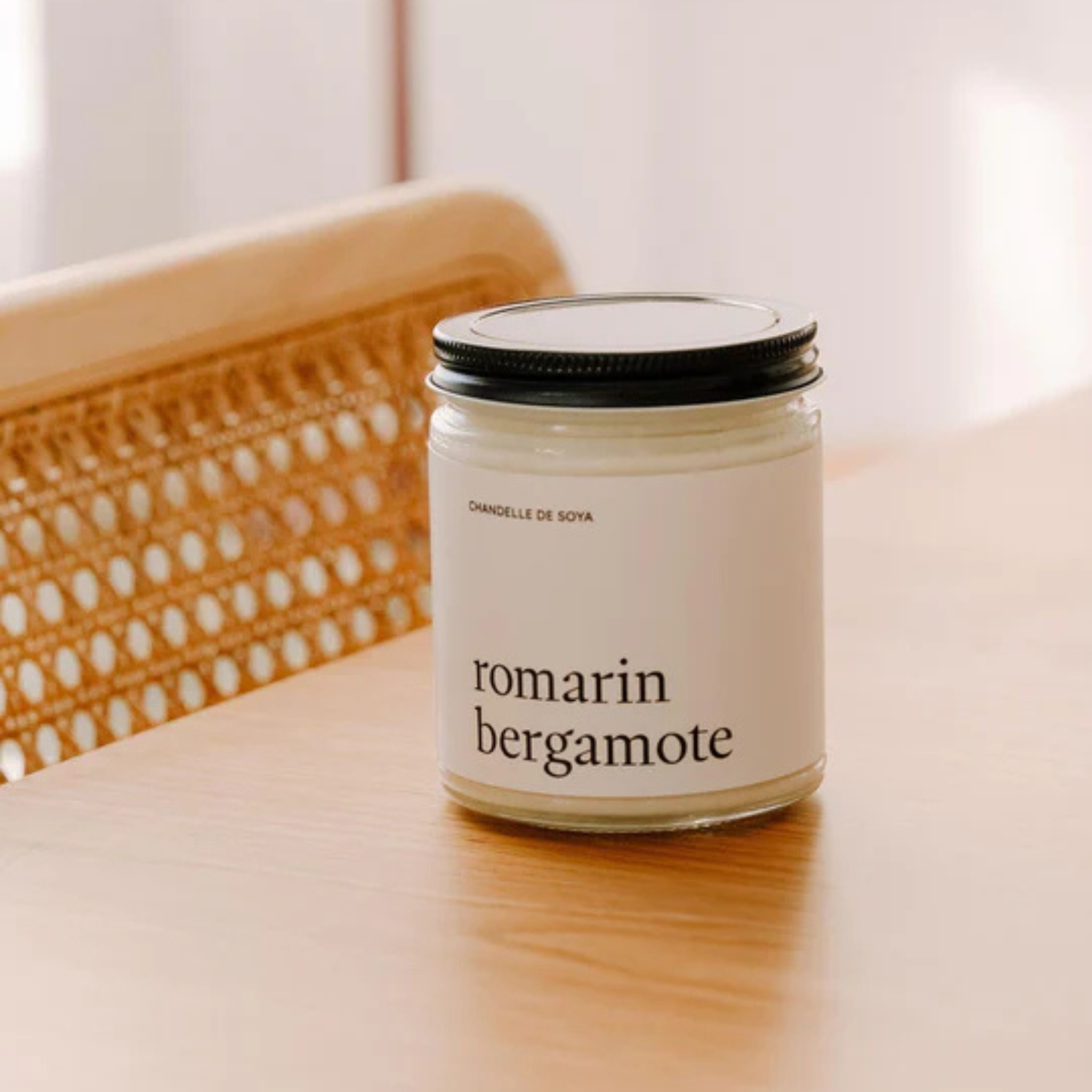 Chandelle de soya Romarin bergamote 270 ml – Marée Chandelles
