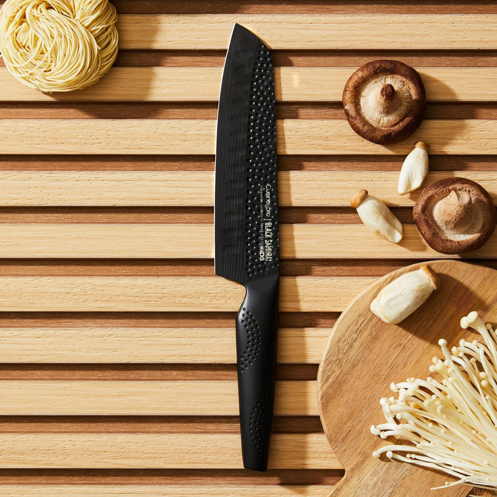 Couteau santoku japonais iD3 BLACK SAMURAI™ 18 cm - Cuisine::pro®