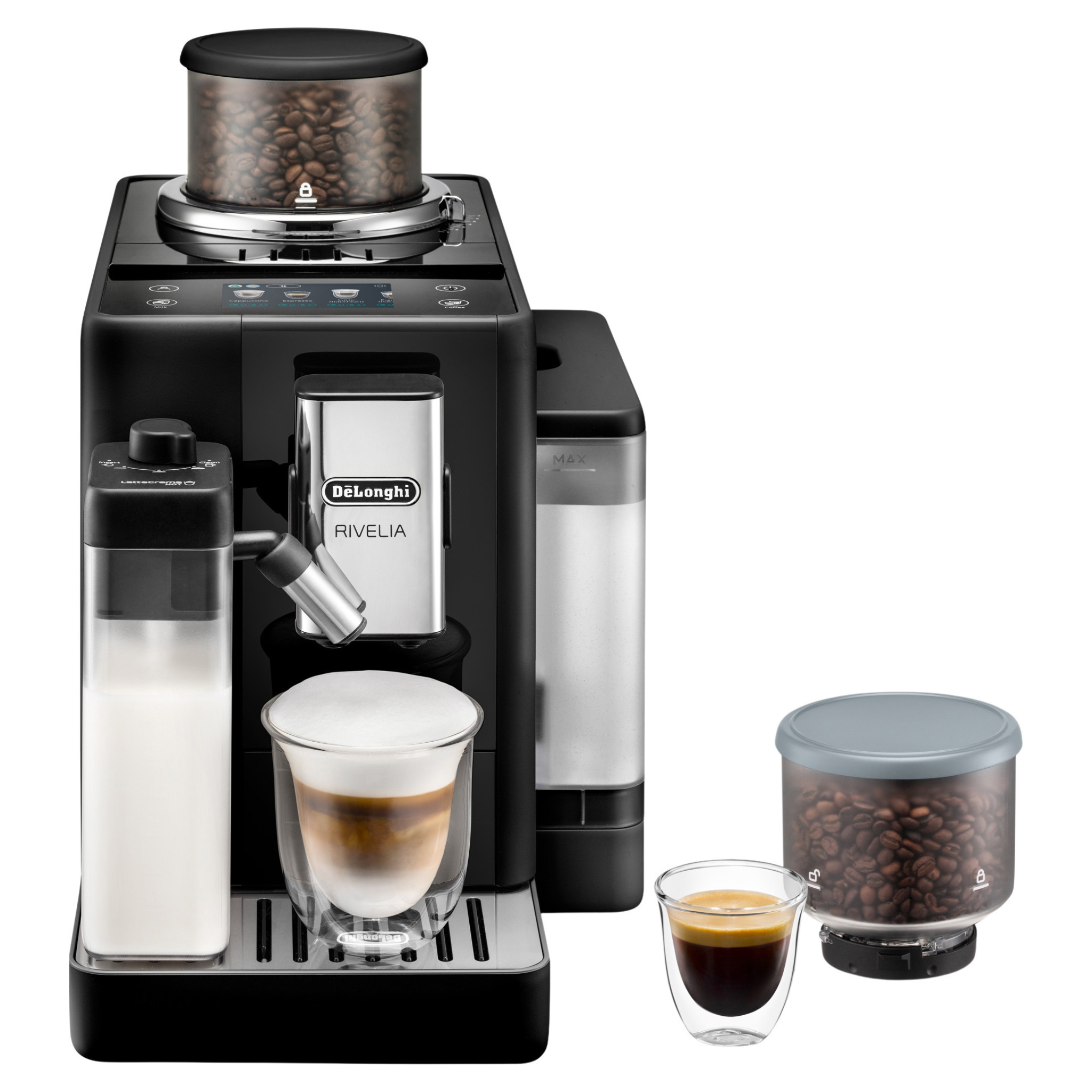 Rivelia Black Onyx Coffee Machine - De'Longhi