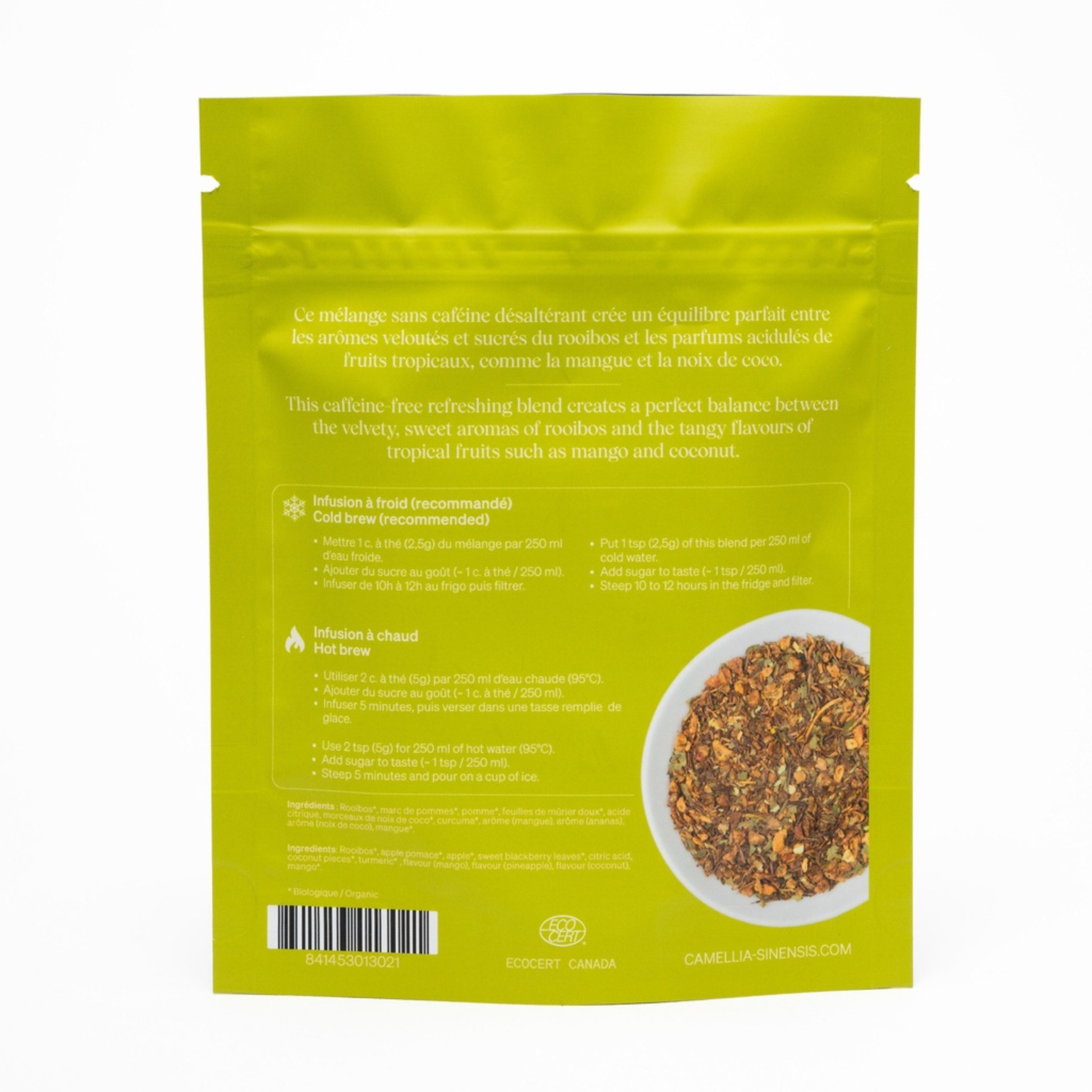 Mélange pour le thé glacé bio Délice de Tahiti 65g - Camellia Sinensis