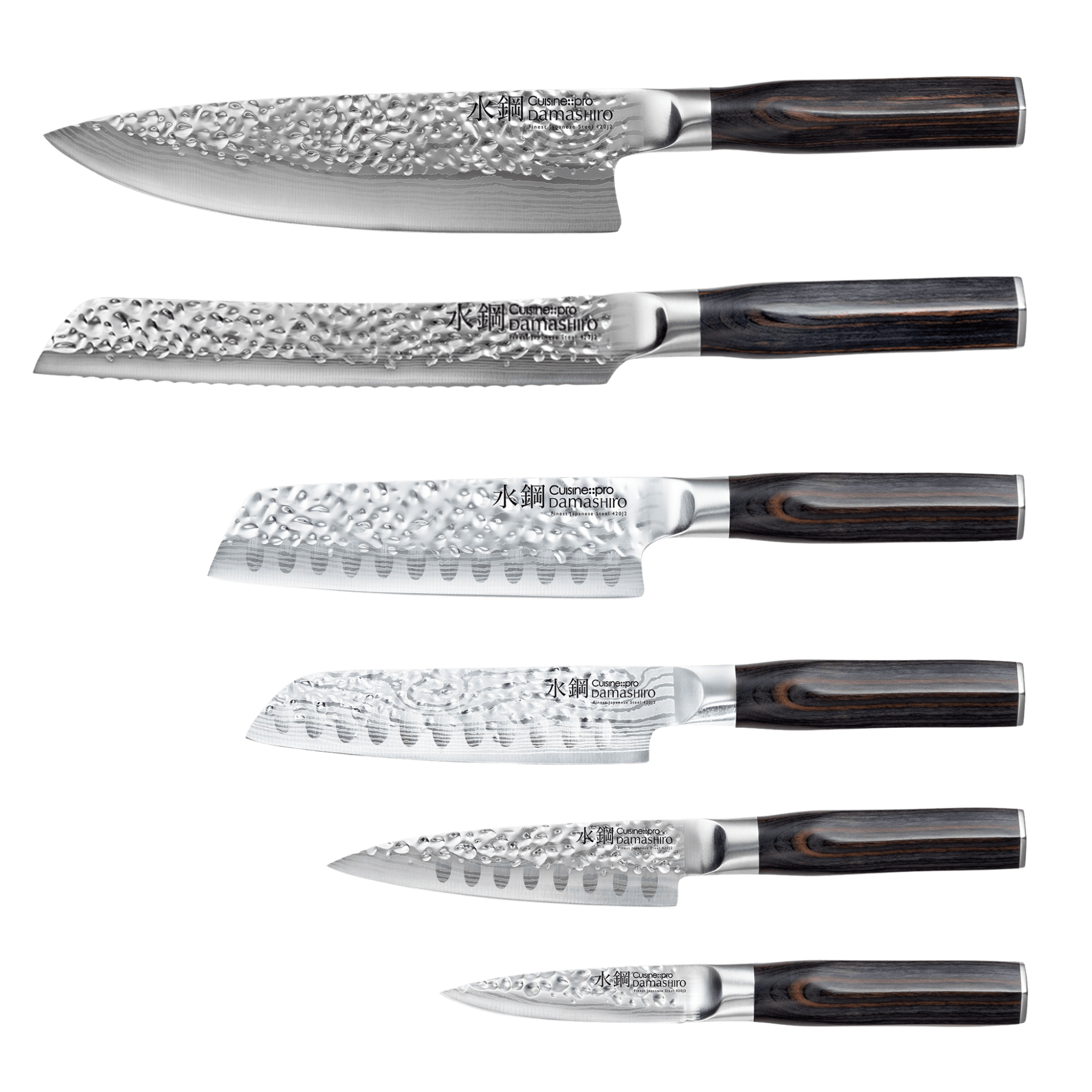 Bloc de couteaux Mokuzai Damashiro EMPEROR® 7 pièces – Cuisine::pro