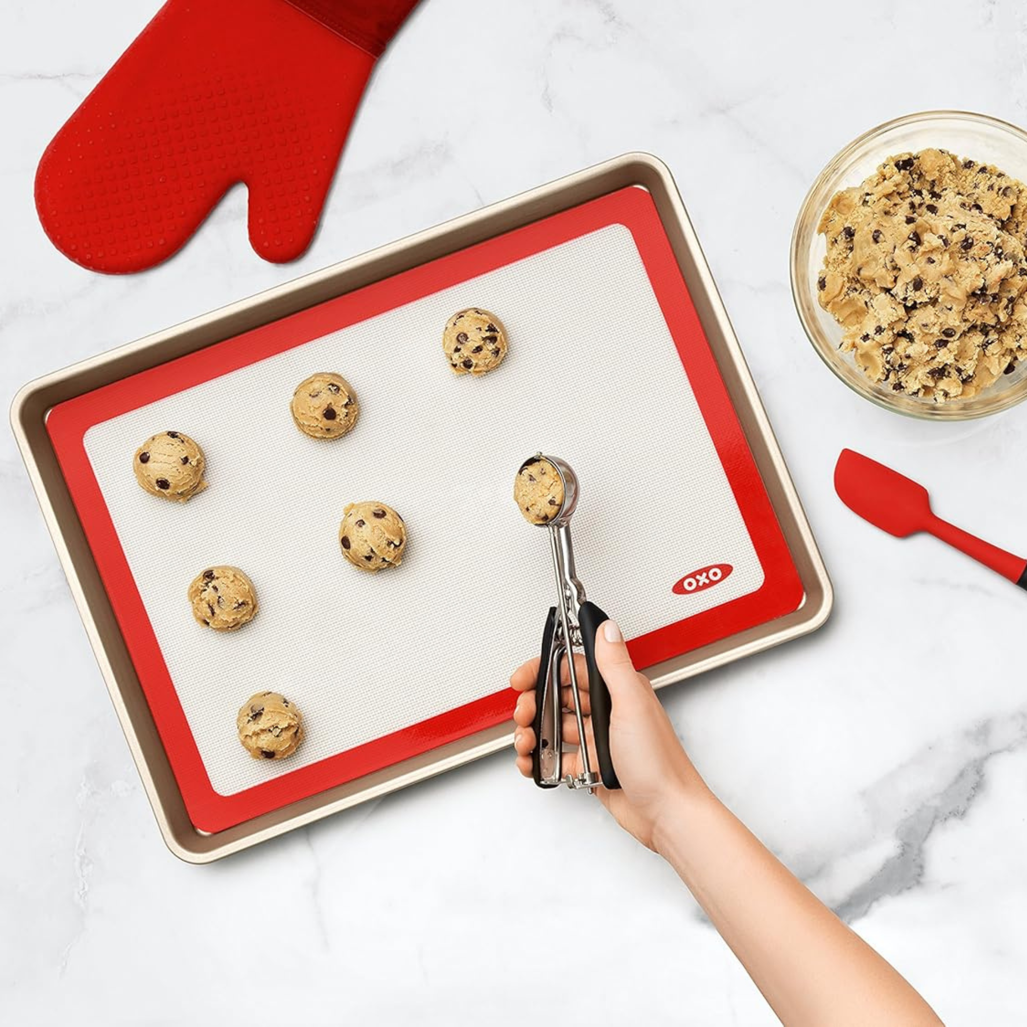 tapis cuisson OXO sur plaque de four