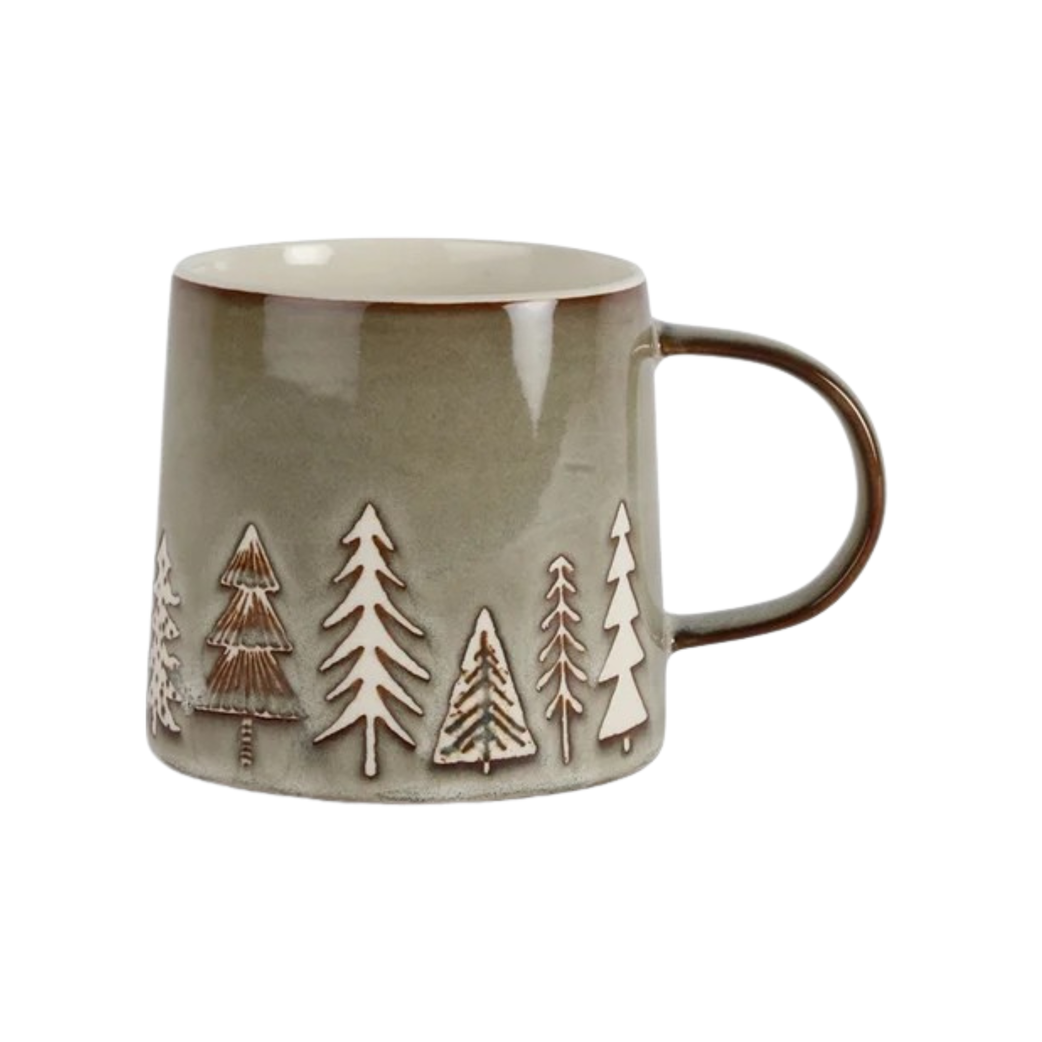 Tasse verte sauge forêt de sapins 500 ml