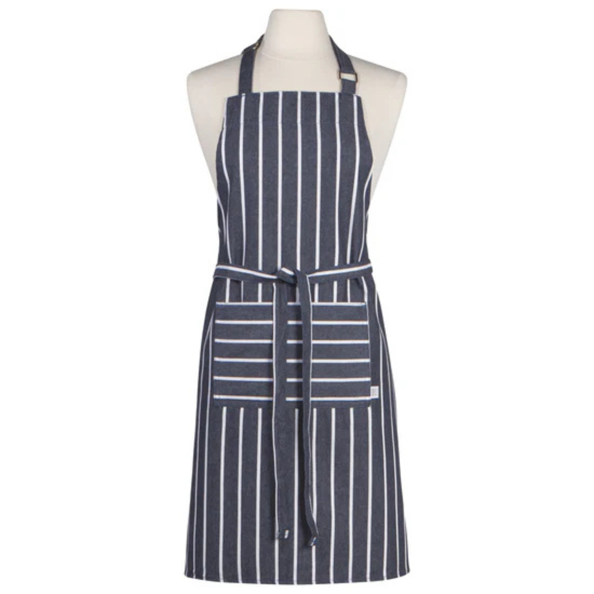 Blue with White Stripes Chef Apron - Now Designs