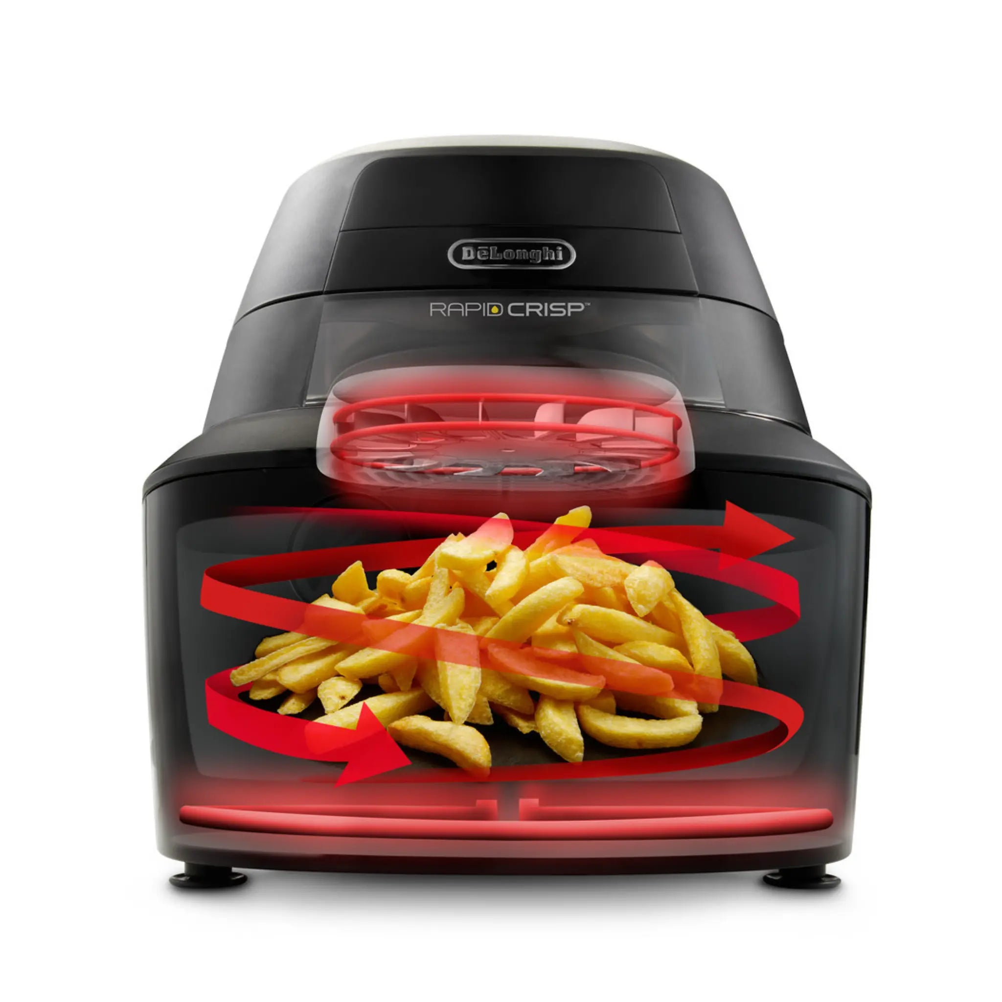 Friteuse à air Rapid Crisp De’Longhi 4 pintes avec technologie Duo Heat et fenêtre de visualisation