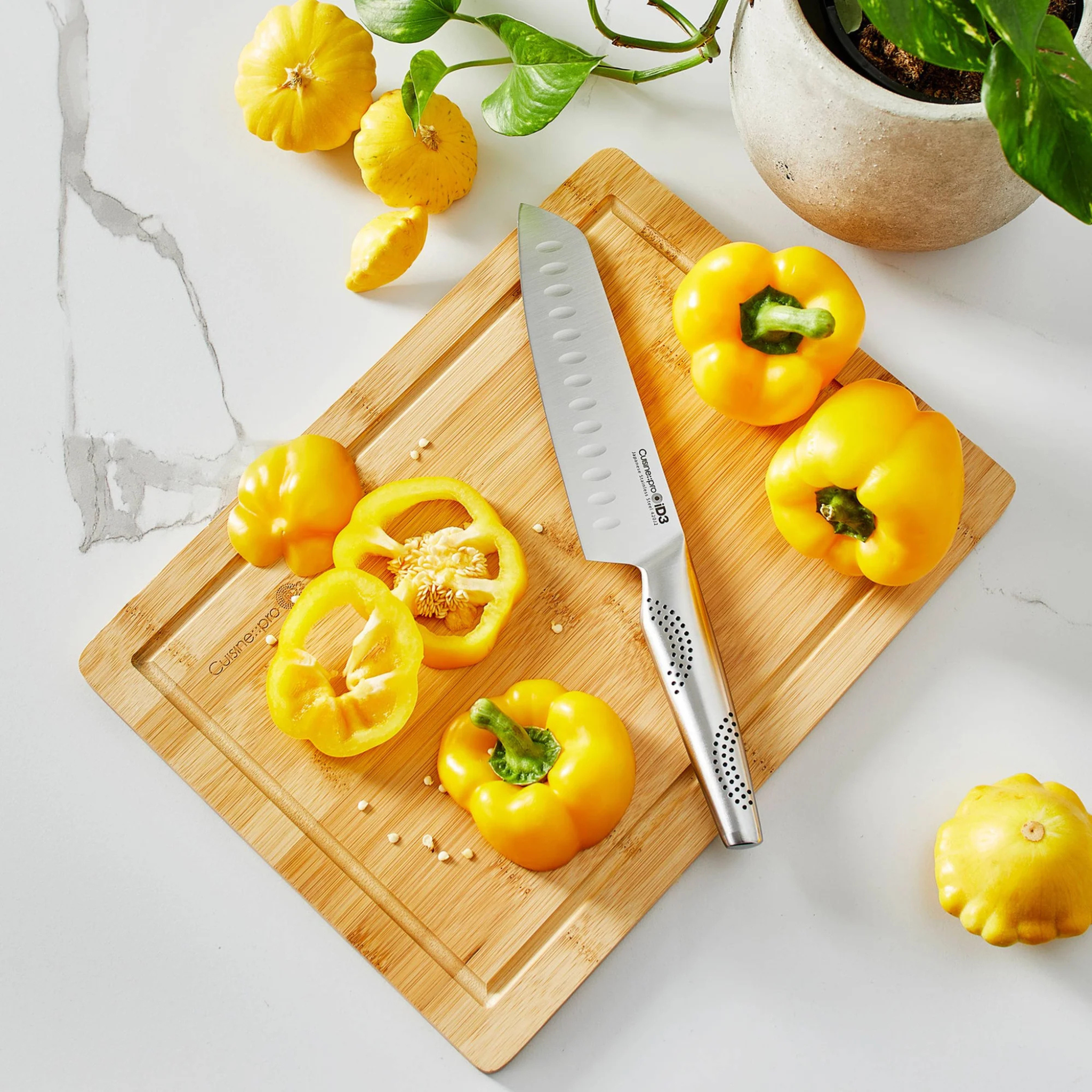 couteau santoku 18 cm Cuisine::pro® vue complète