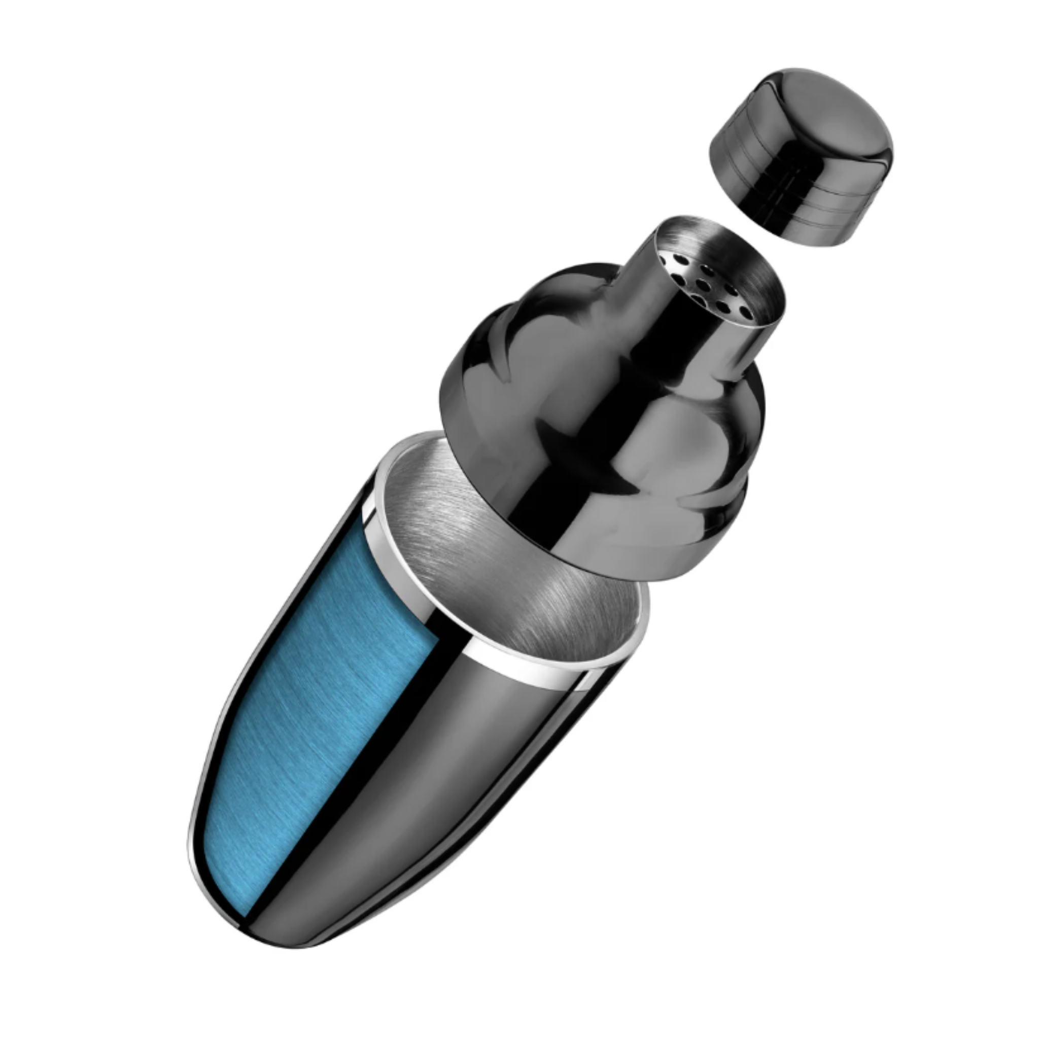 Shaker à cocktails en acier inoxydable à double paroi Chrome Noir - Final Touch