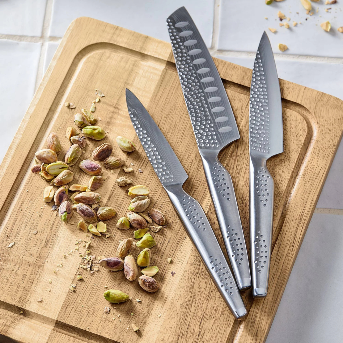 Bloc de couteaux Sato iD3® SAMURAI® 7 pièces avec bloc magnétique en bois d’acacia et planche intégrée