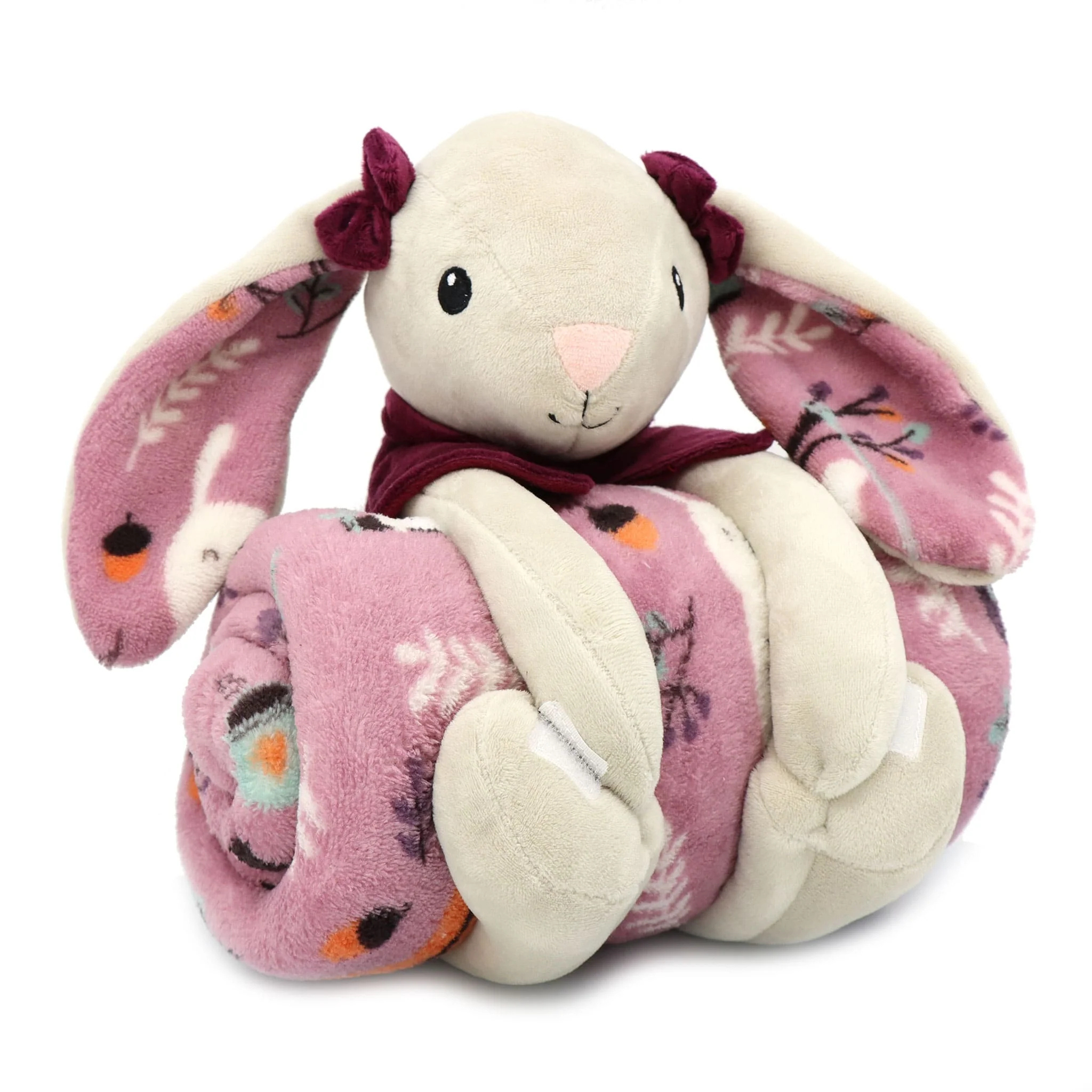 Ensemble couverture et peluche pour enfants Lapin