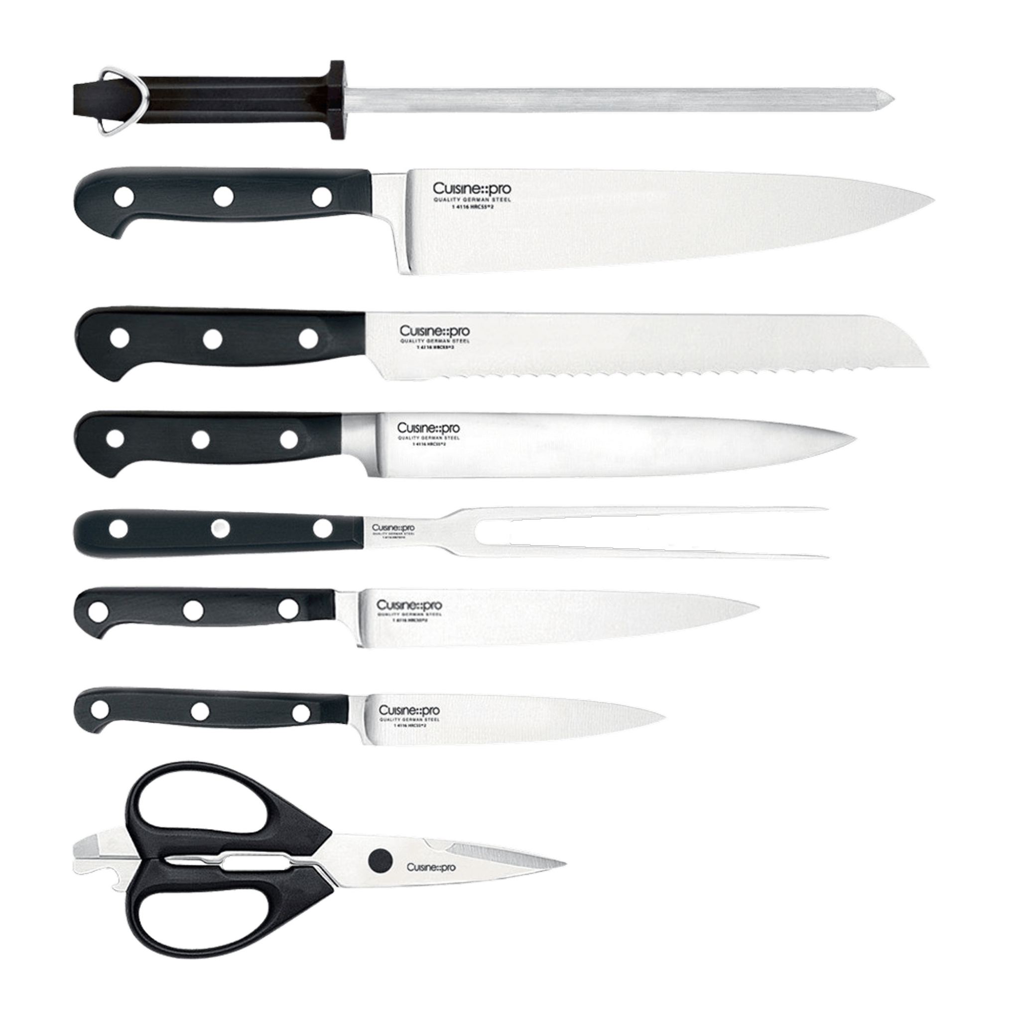 Bloc de couteaux 9 pièces SABRE - Cuisine::pro®