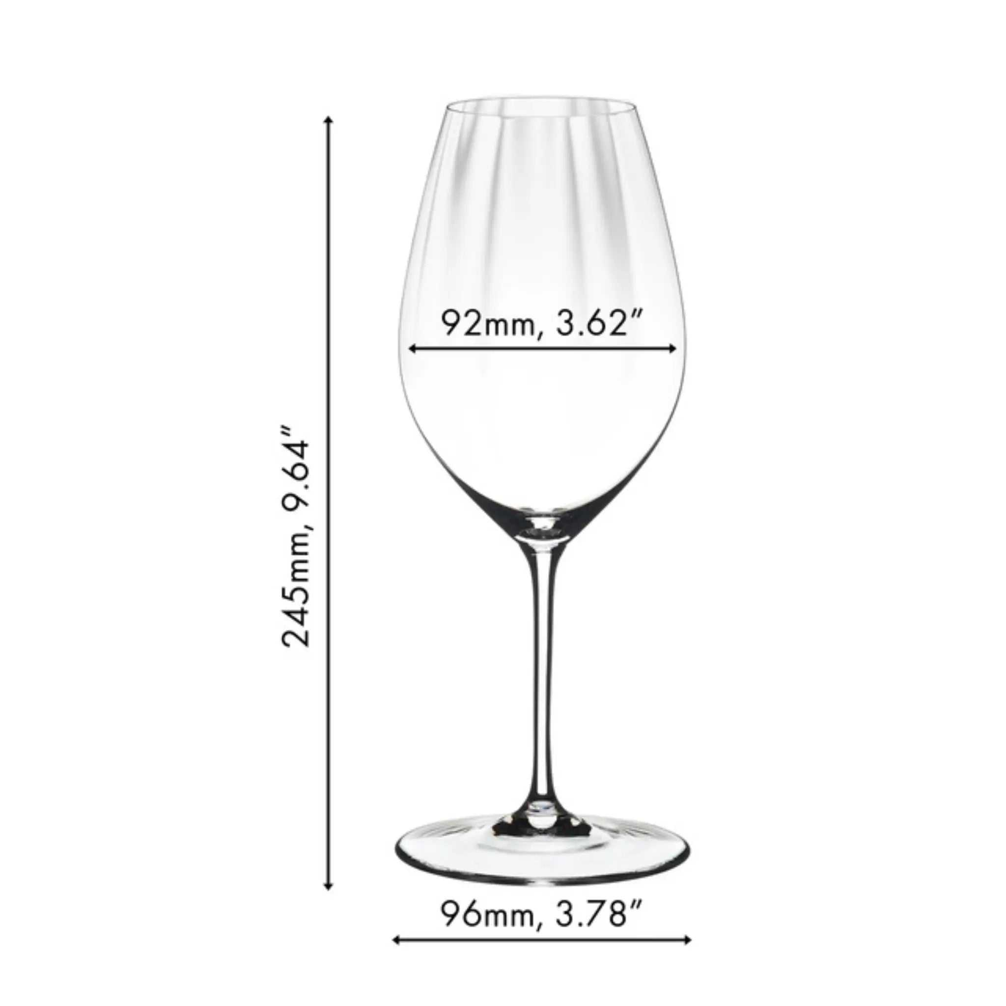 Ensemble de 2 verres Performance Riesling en cristal clair pour vins blancs fruités, optimisant l'aromatique et la fraîcheur