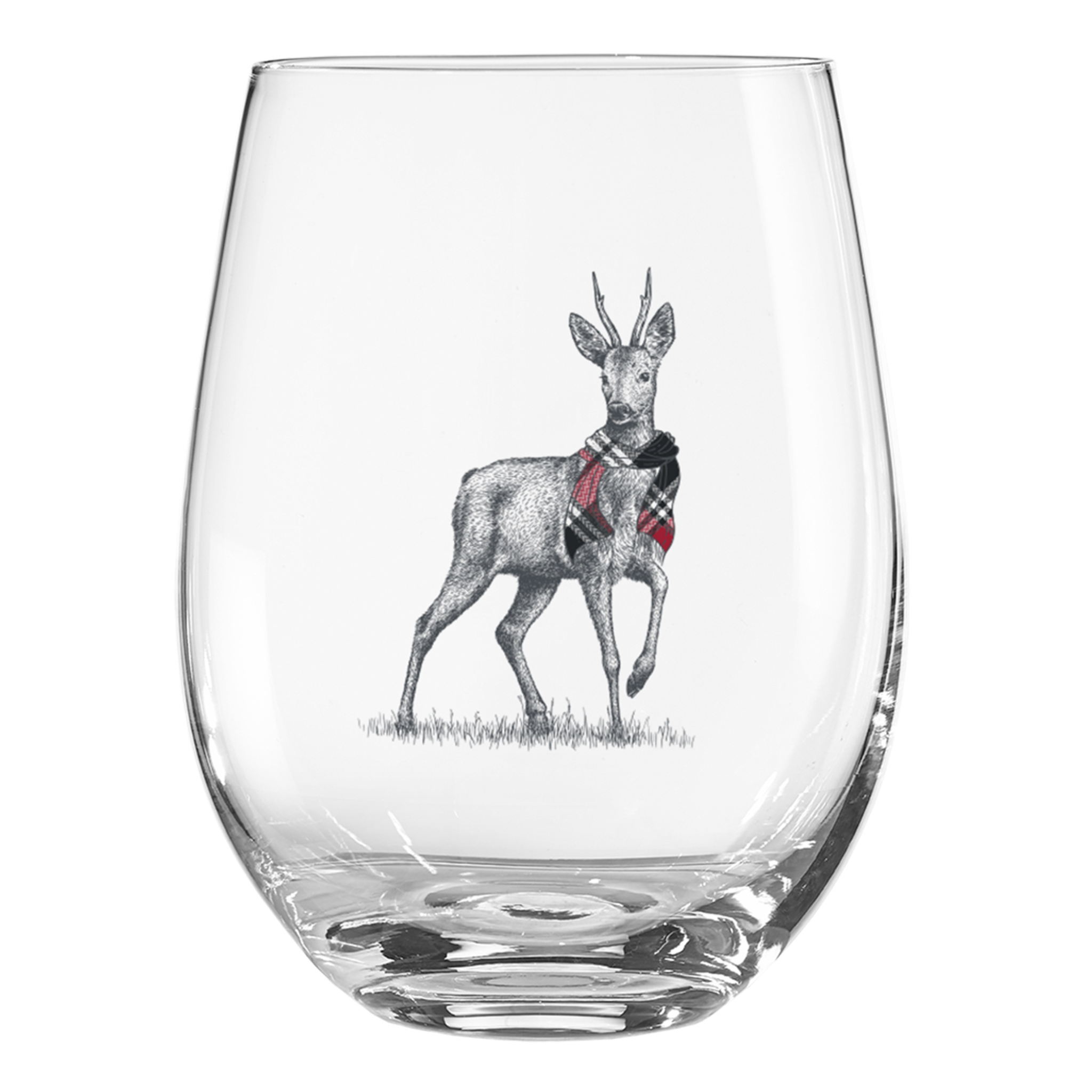 Ensemble de 4 verres à vin Chevreuil