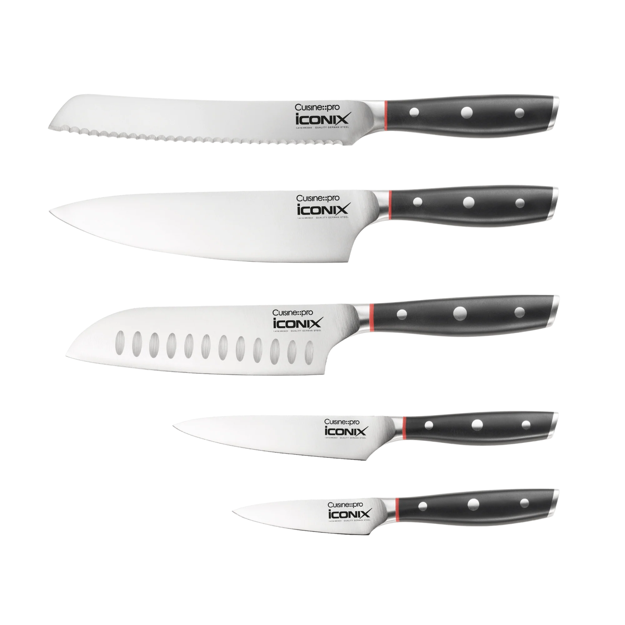 bloc de couteaux iconiX™ utilisé sur plan de travail de cuisine