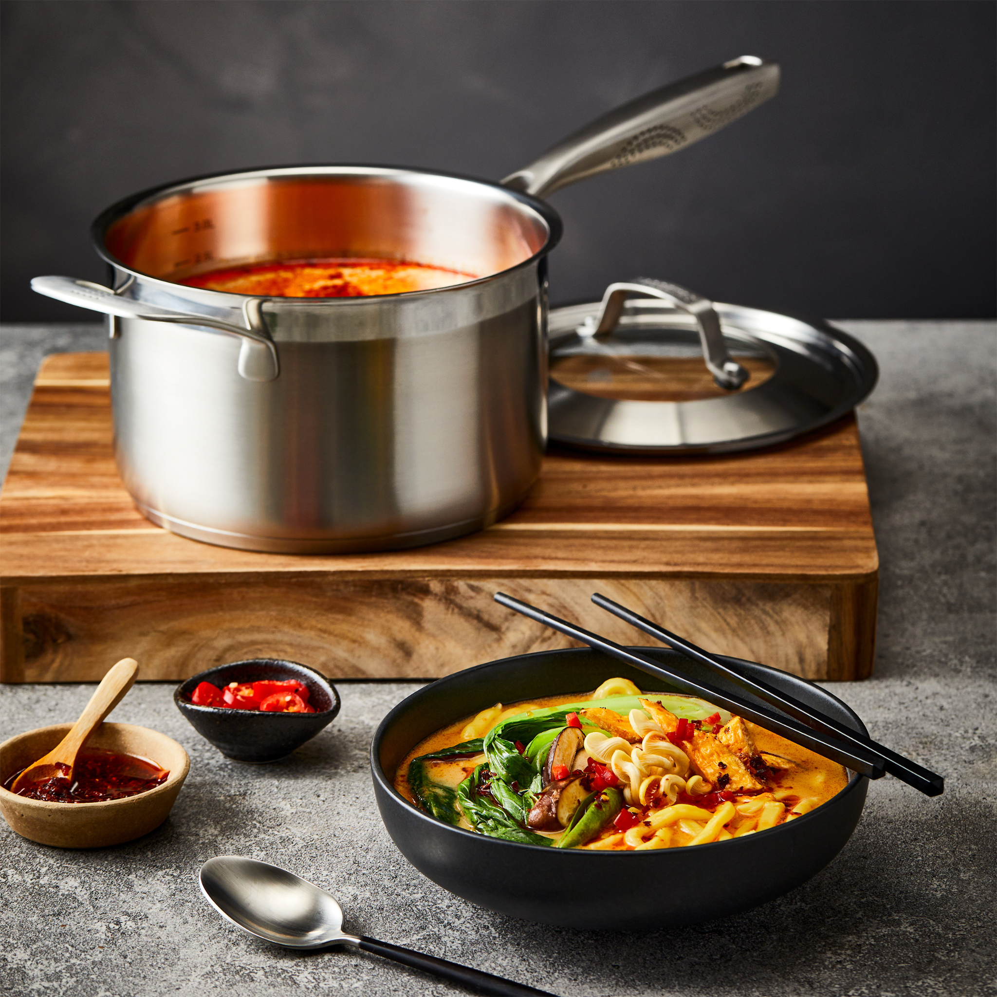 Casserole avec couvercle iD3® SS 3,5 L – Cuisine::pro®