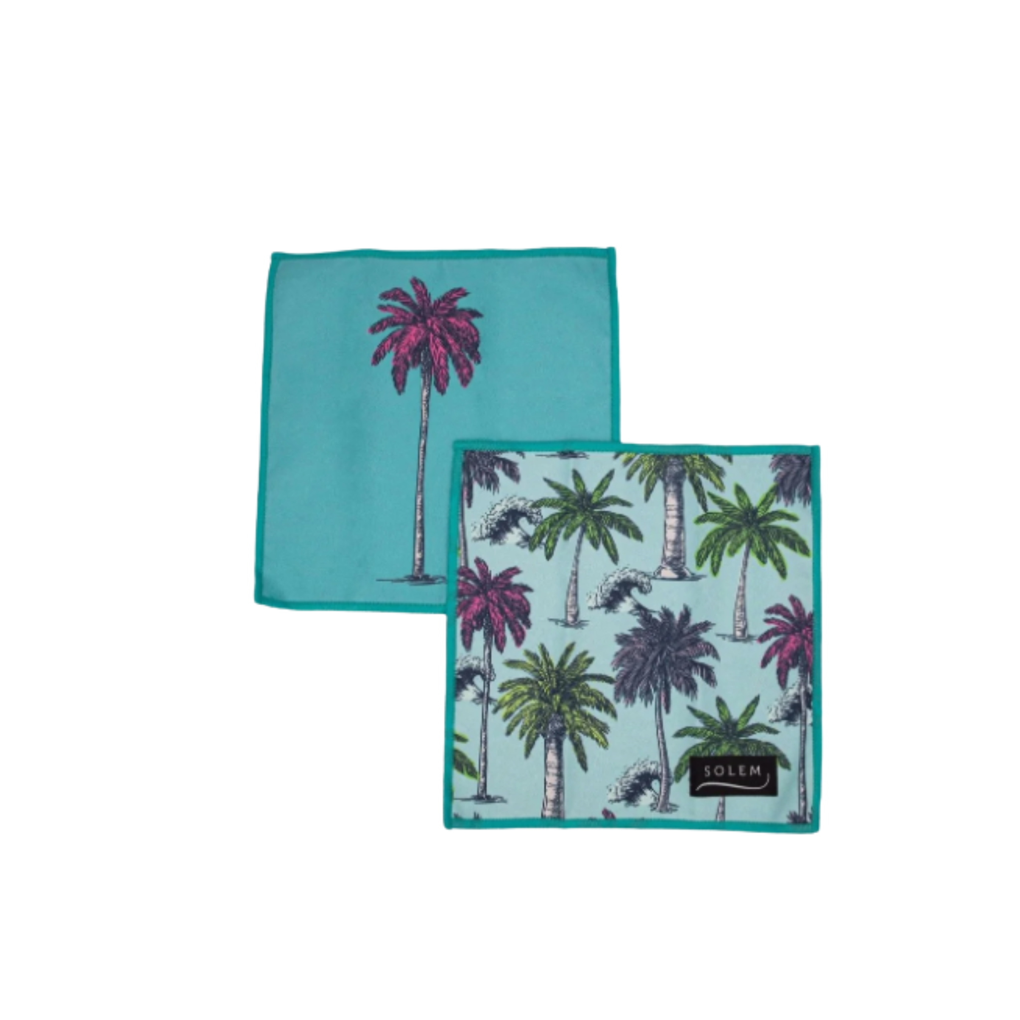 Ensemble de 2 lingettes à lunettes en microfibre Brise Tropicale - Solem