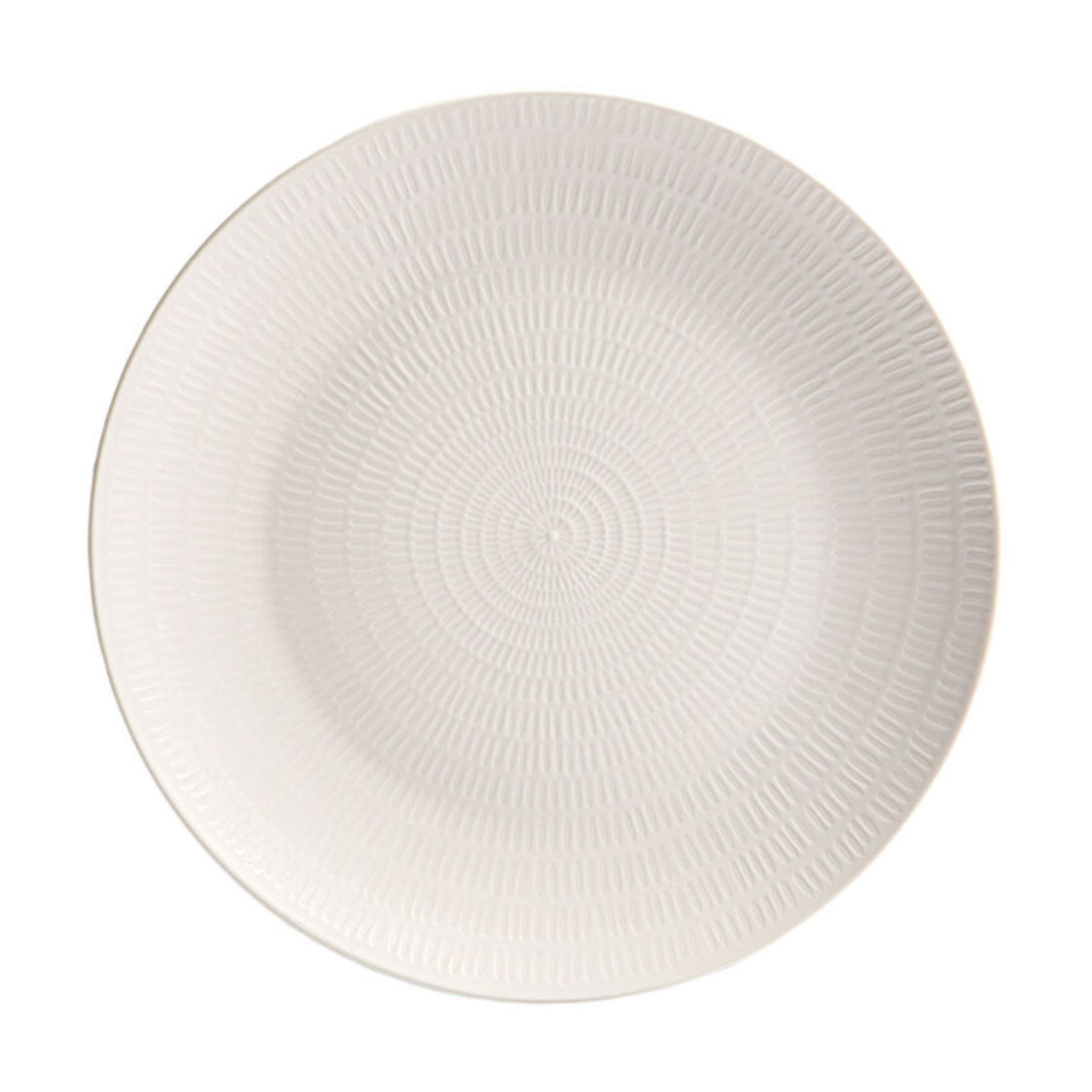 Capri White Stoneware 12 Piece Dinnerware Set