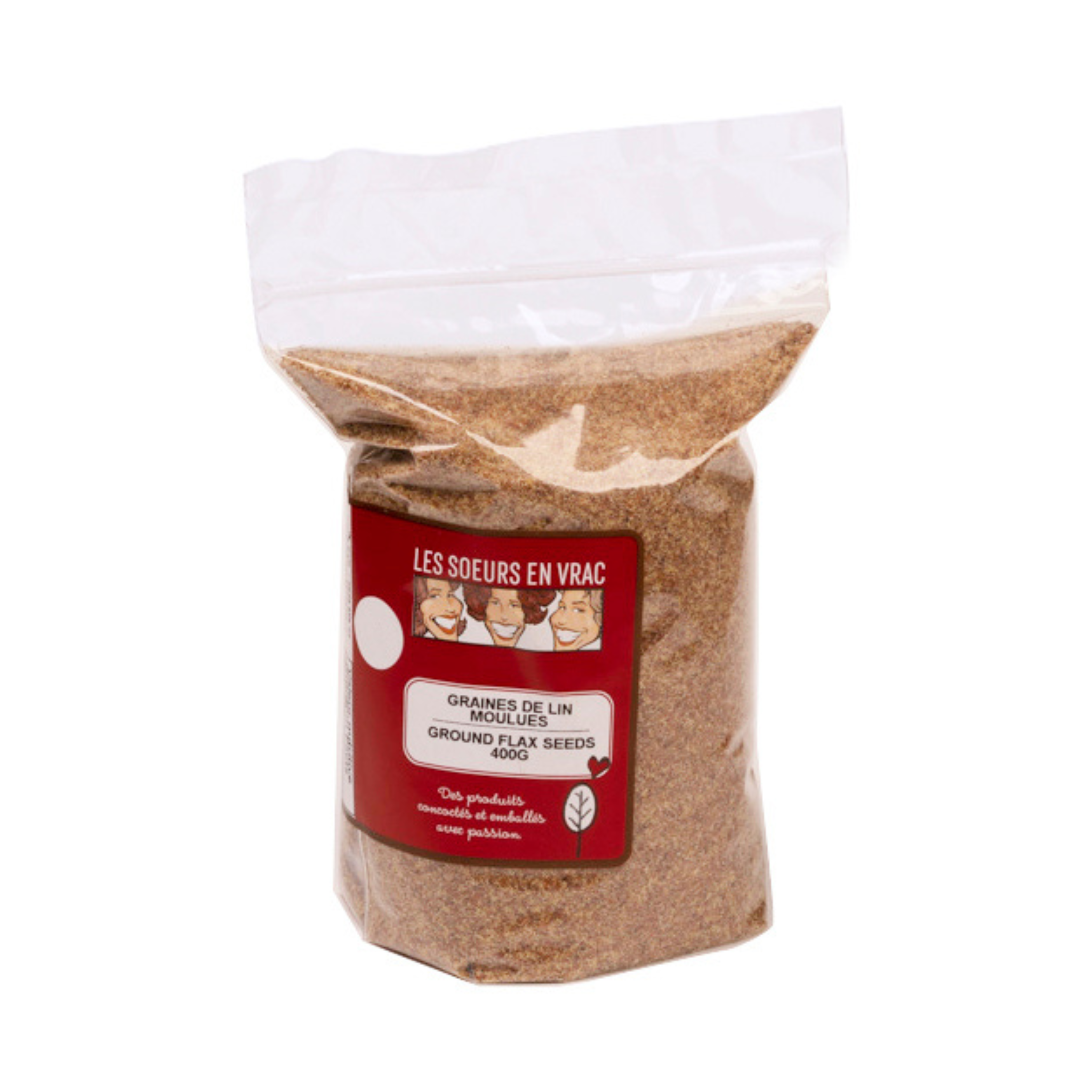 Sac de graines de lin moulues 600 g - Les Soeurs en vrac
