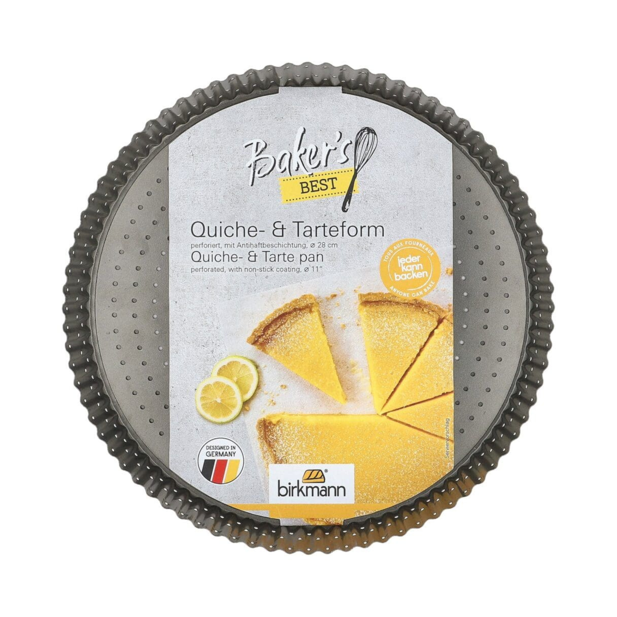 Moule à tarte troué avec fond amovible 11" - Baker's Best