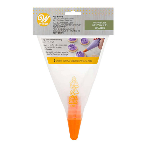 Ensemble de 6 poches à douille tout-en-un 12" avec douille 2D - Wilton