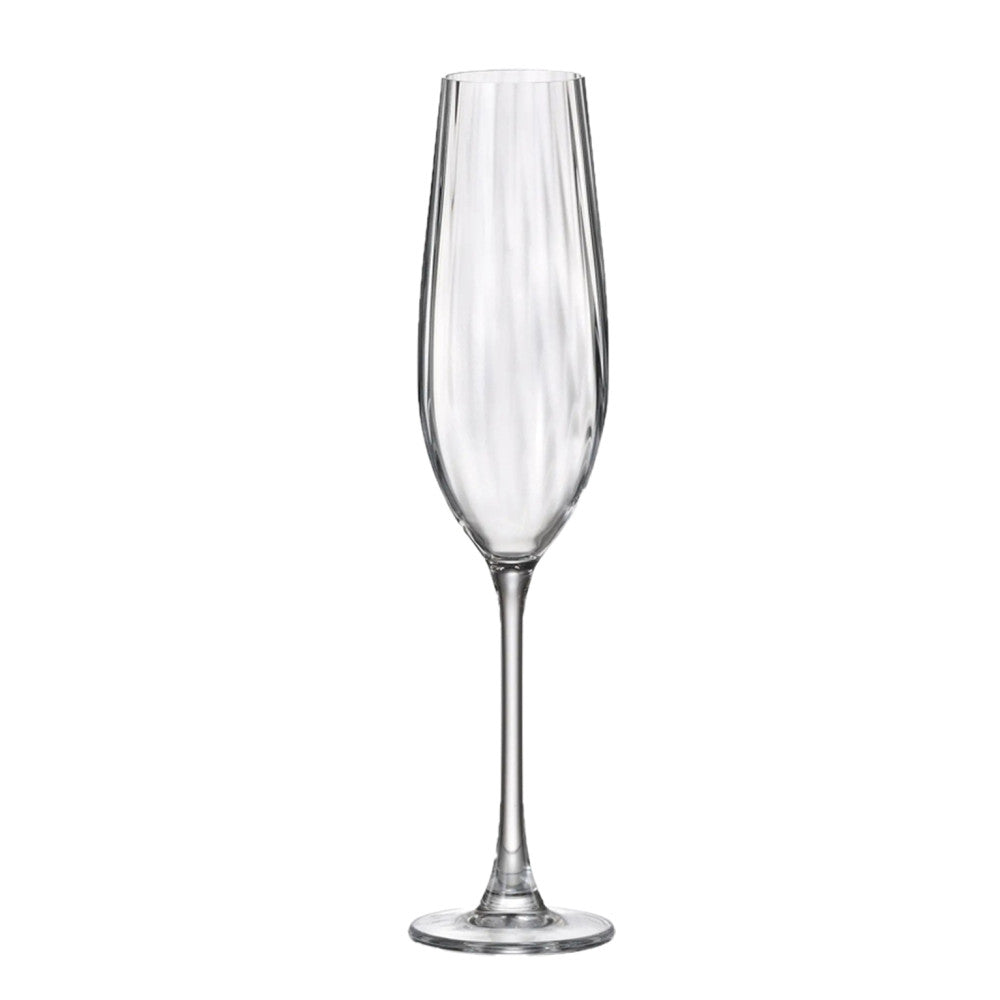 Ensemble de 6 flûtes à champagne Columba Optic 260ml