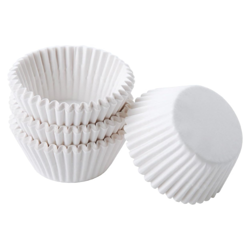 Ensemble de 100 moules à mini muffin Blanc - Wilton