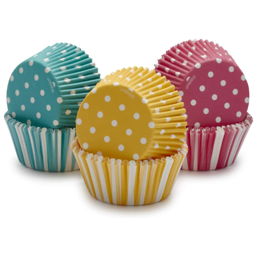 Ensemble de 150 moules à muffins Pois et Rayures - Wilton
