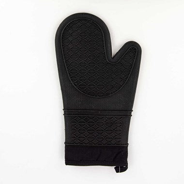 Mitaine de four en silicone Noir 13po