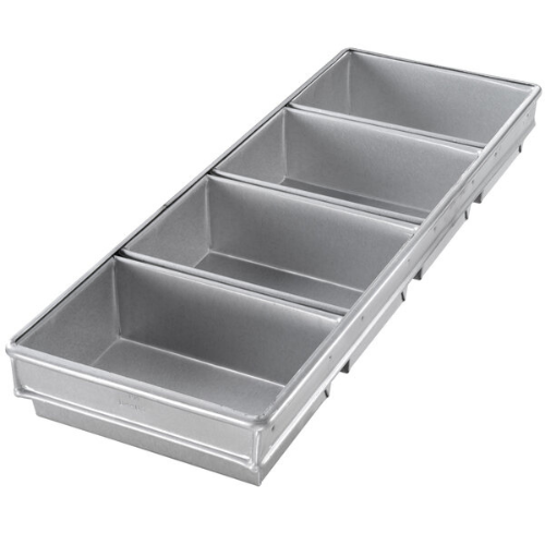 Chicago Metallic 4-Strap Aluminized Steel Loaf Pan