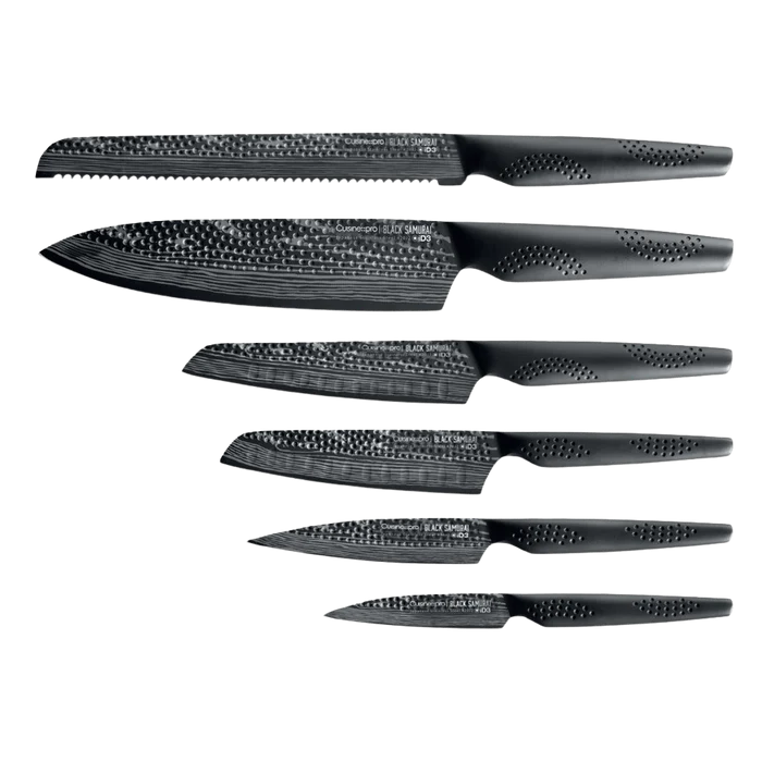 Bloc à couteaux 7 pièces Sakai iD3® BLACK SAMURAI™ - Cuisine::pro®