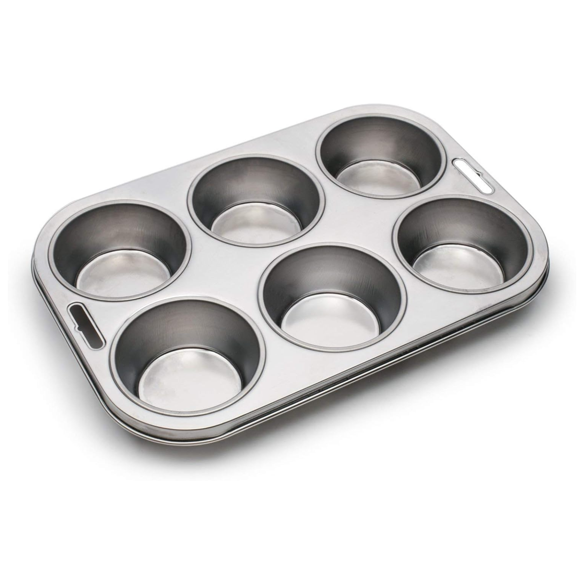 Fox Run 6-Piece Stainless Steel Muffin Pan