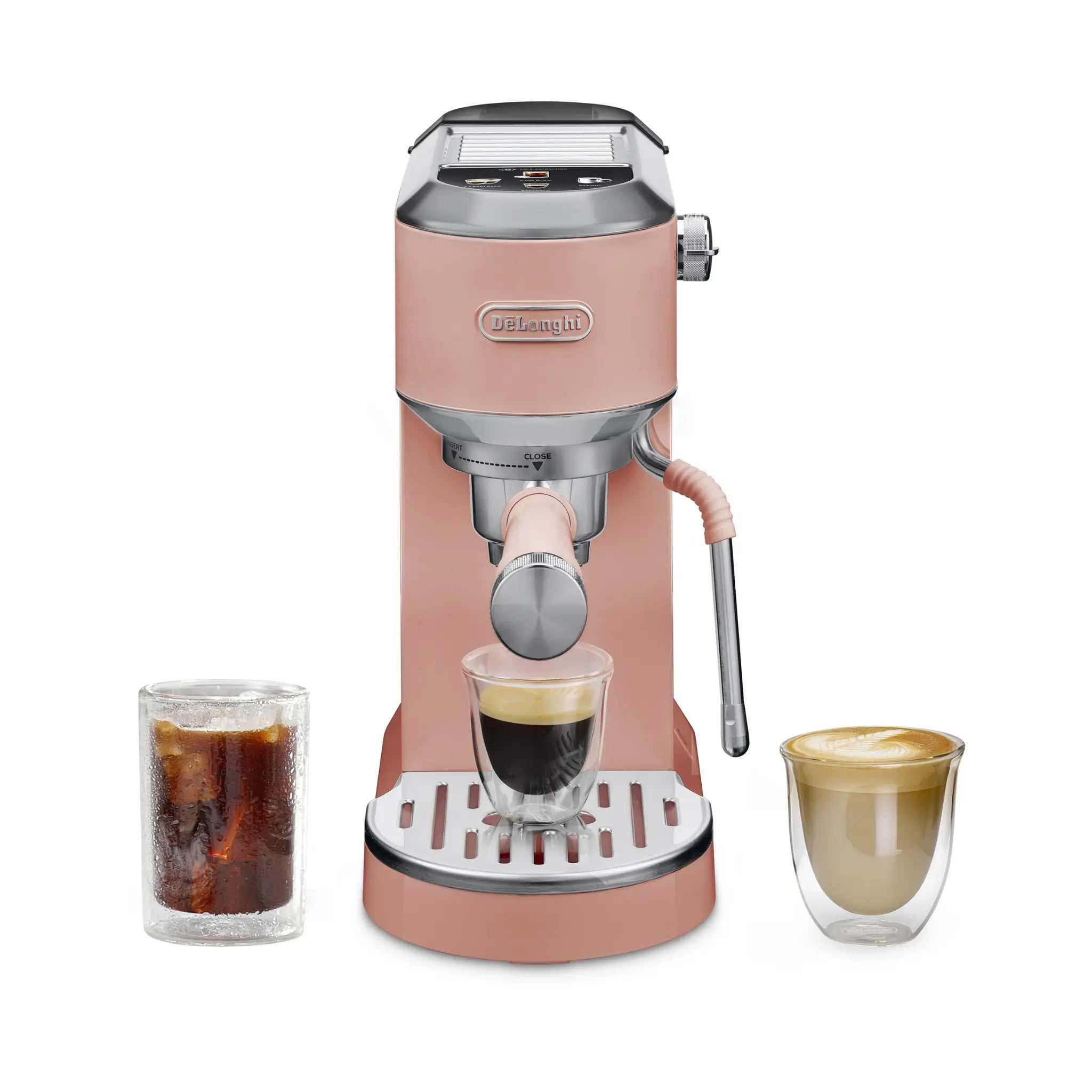 Machine à café espresso Dedica Duo avec Cold Brew rose - De'Longhi De'Longhi